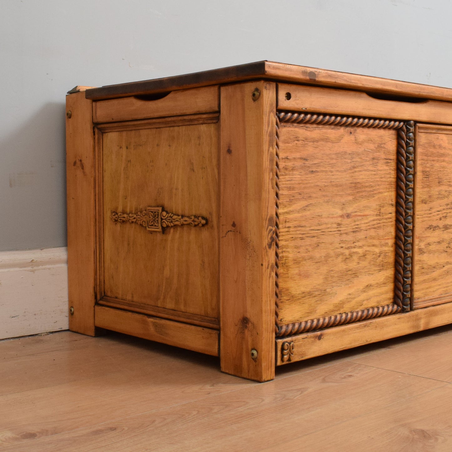 Restored Pine Blanket Box