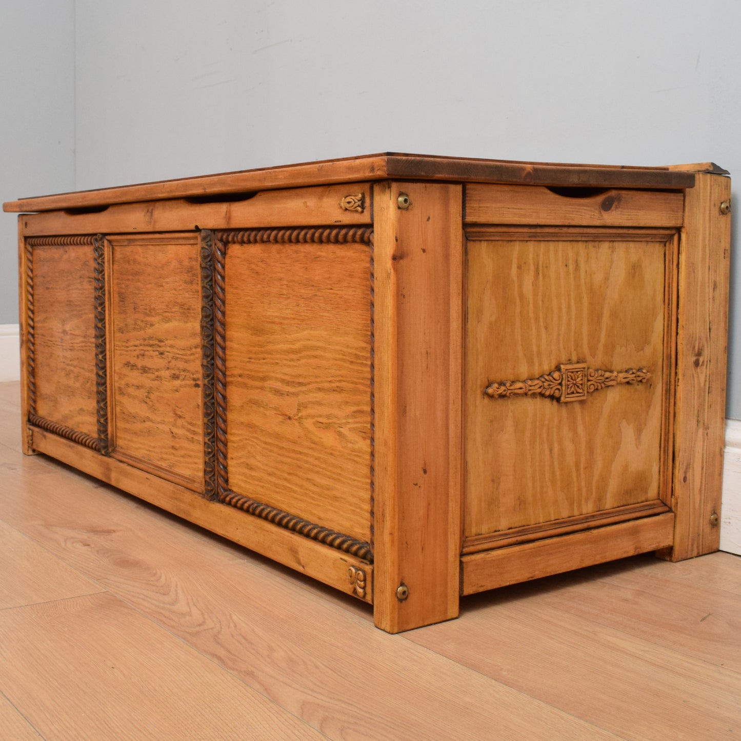 Restored Pine Blanket Box