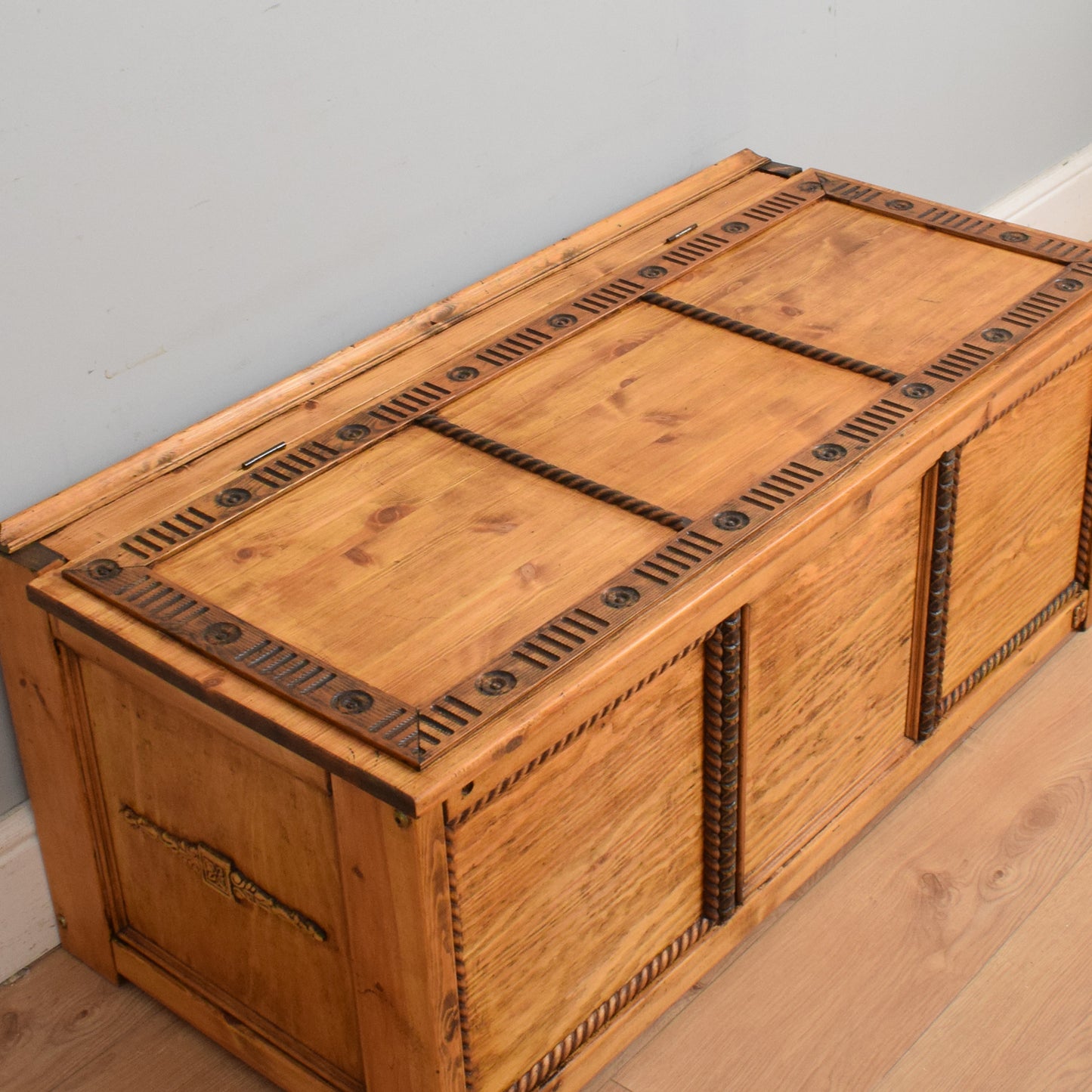 Restored Pine Blanket Box