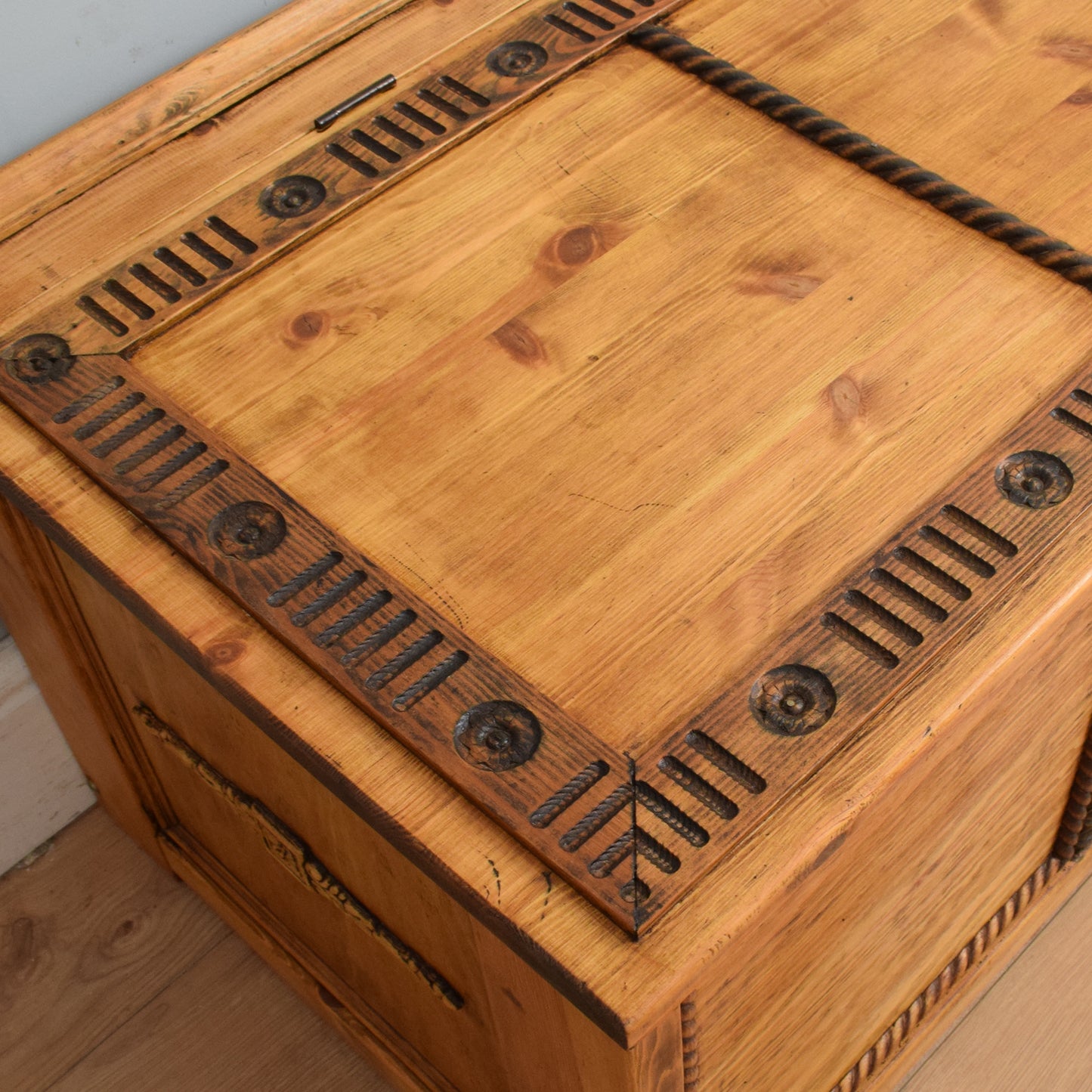 Restored Pine Blanket Box