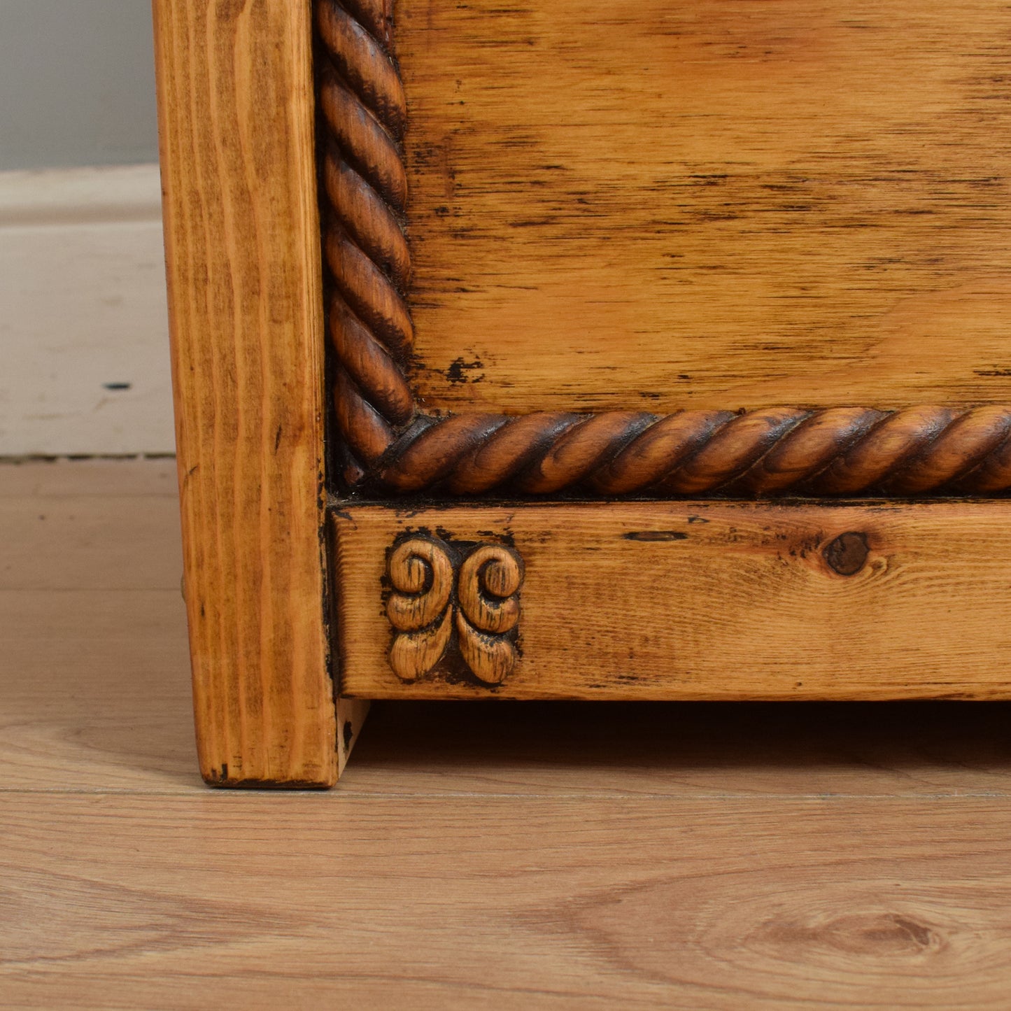 Restored Pine Blanket Box