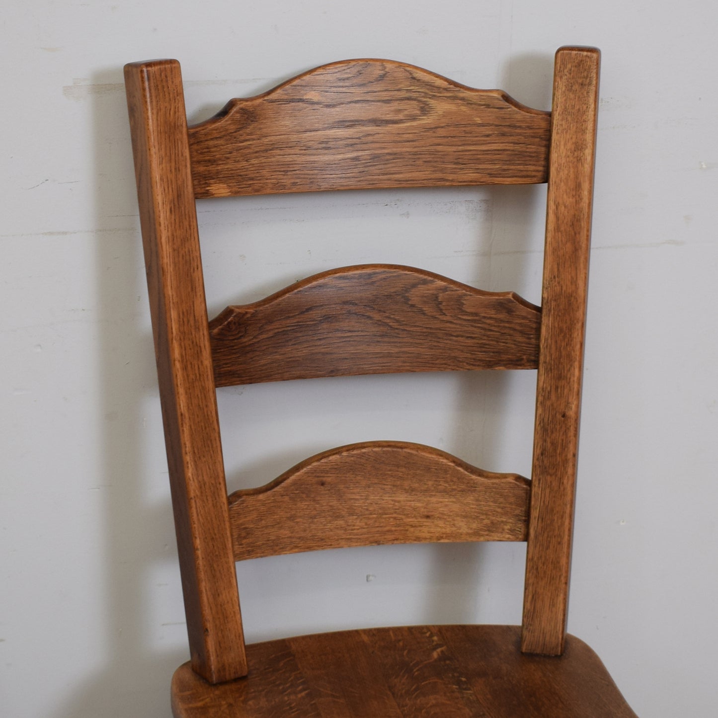 Solid Oak Table And Four Chairs