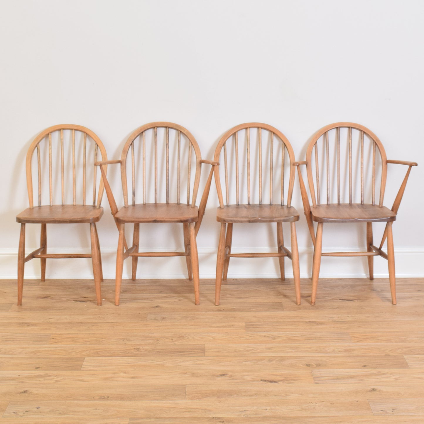 Restored Ercol Drop-Leaf Table and Four