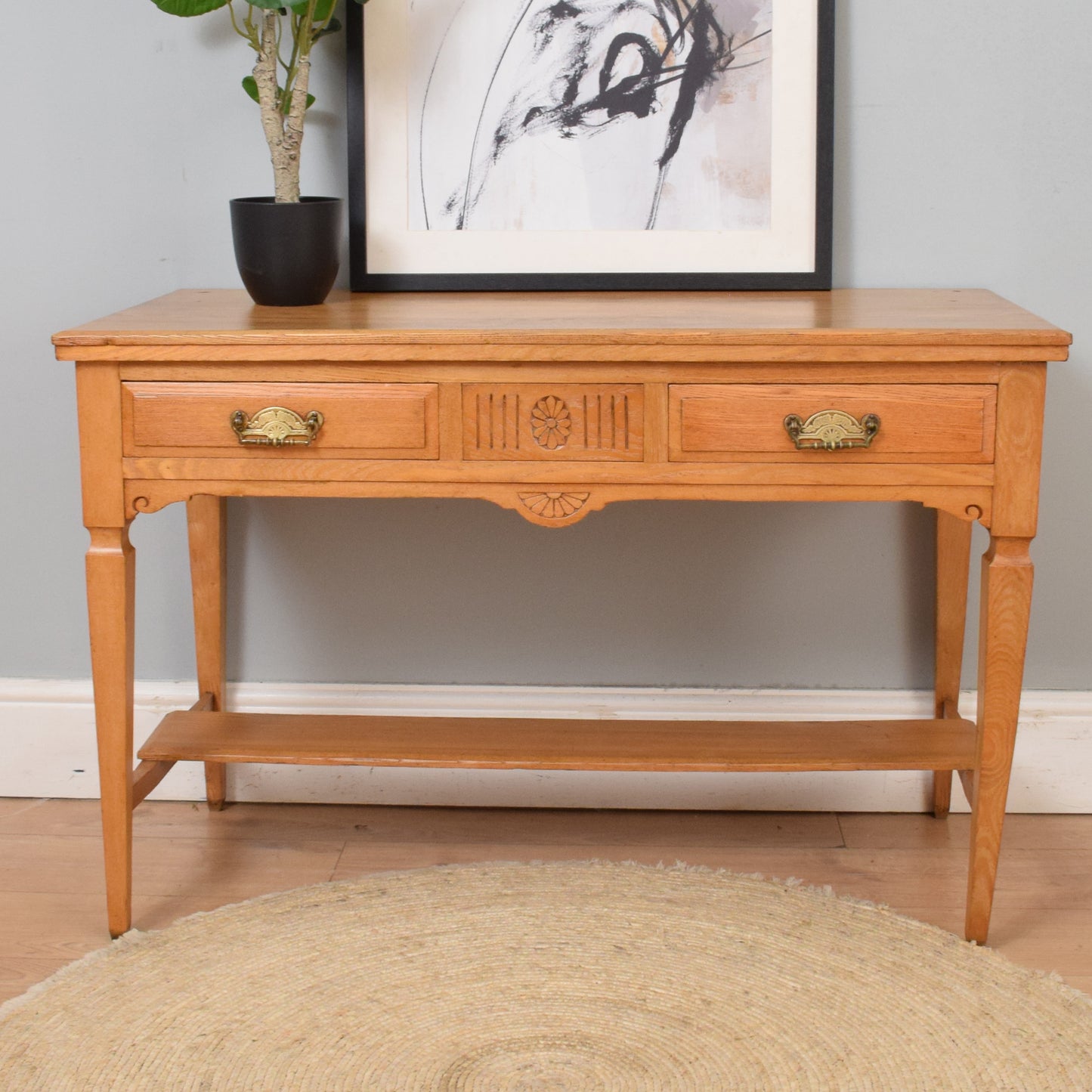 Edwardian Ash Washstand