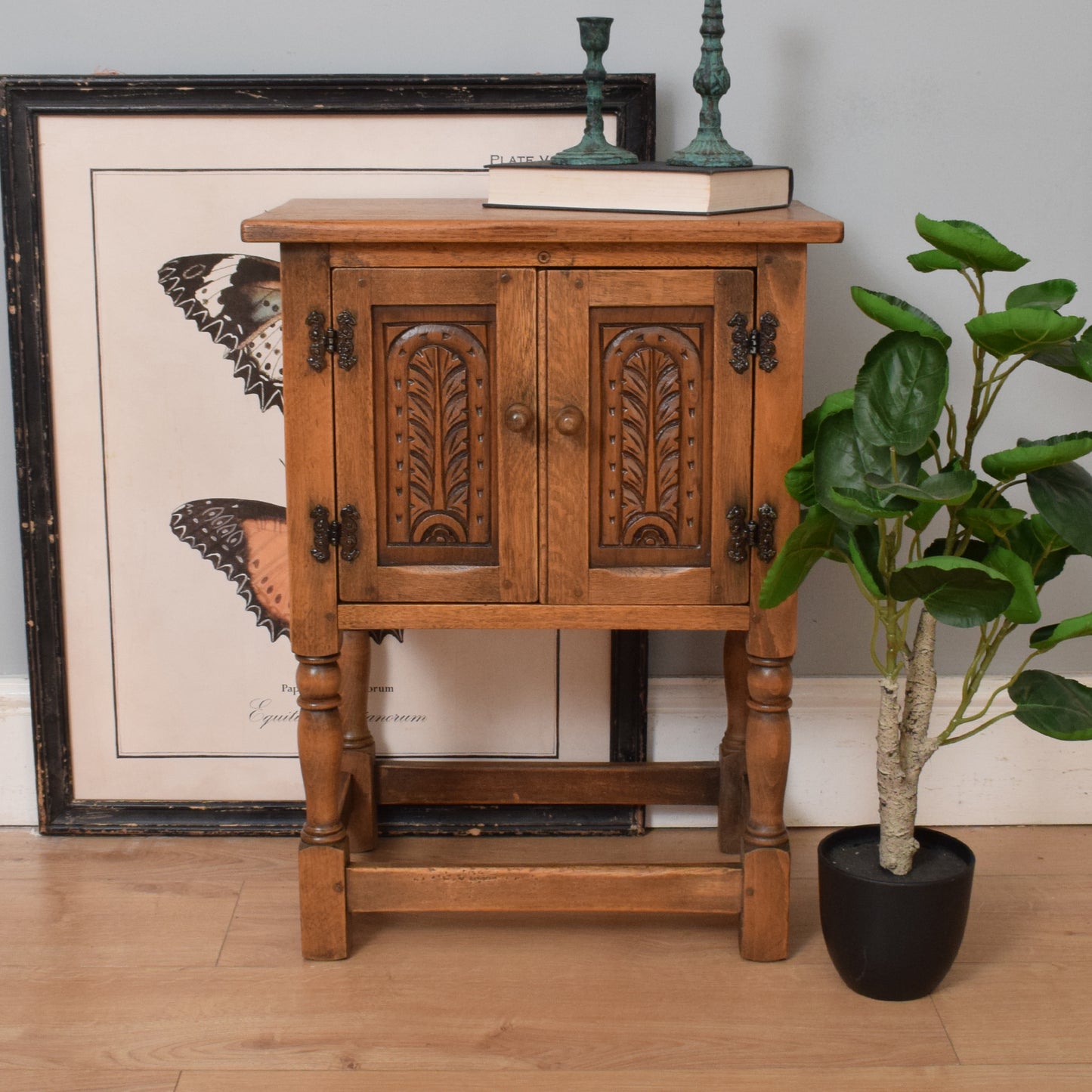 Small Restored Oak Cabinet