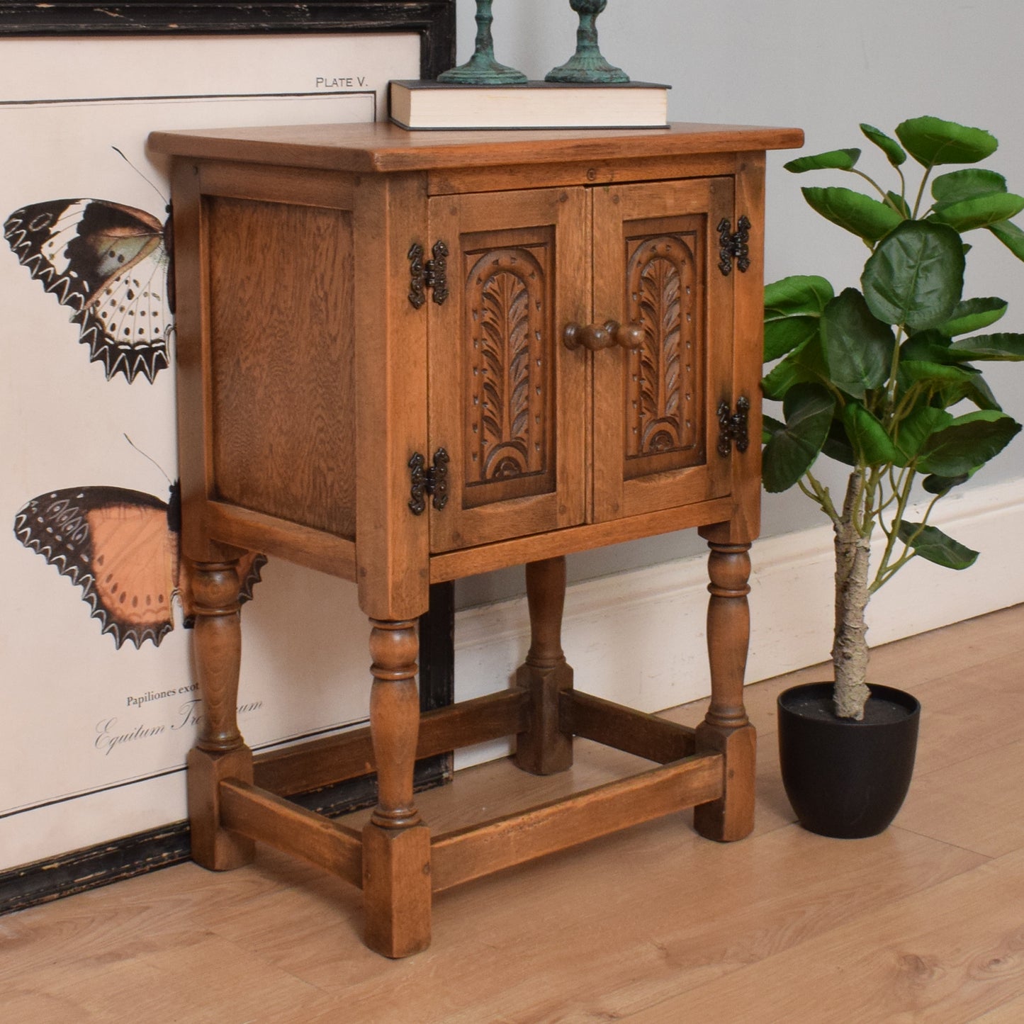 Small Restored Oak Cabinet