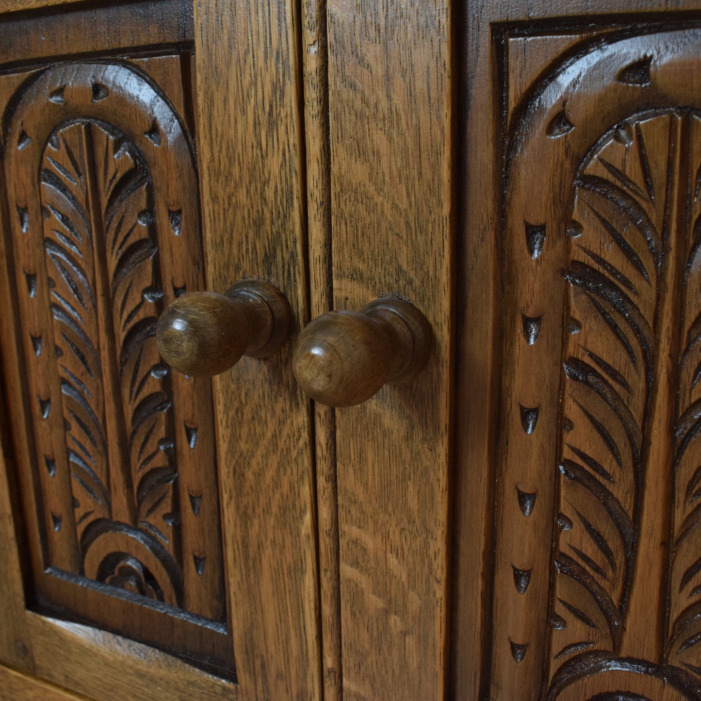 Small Restored Oak Cabinet