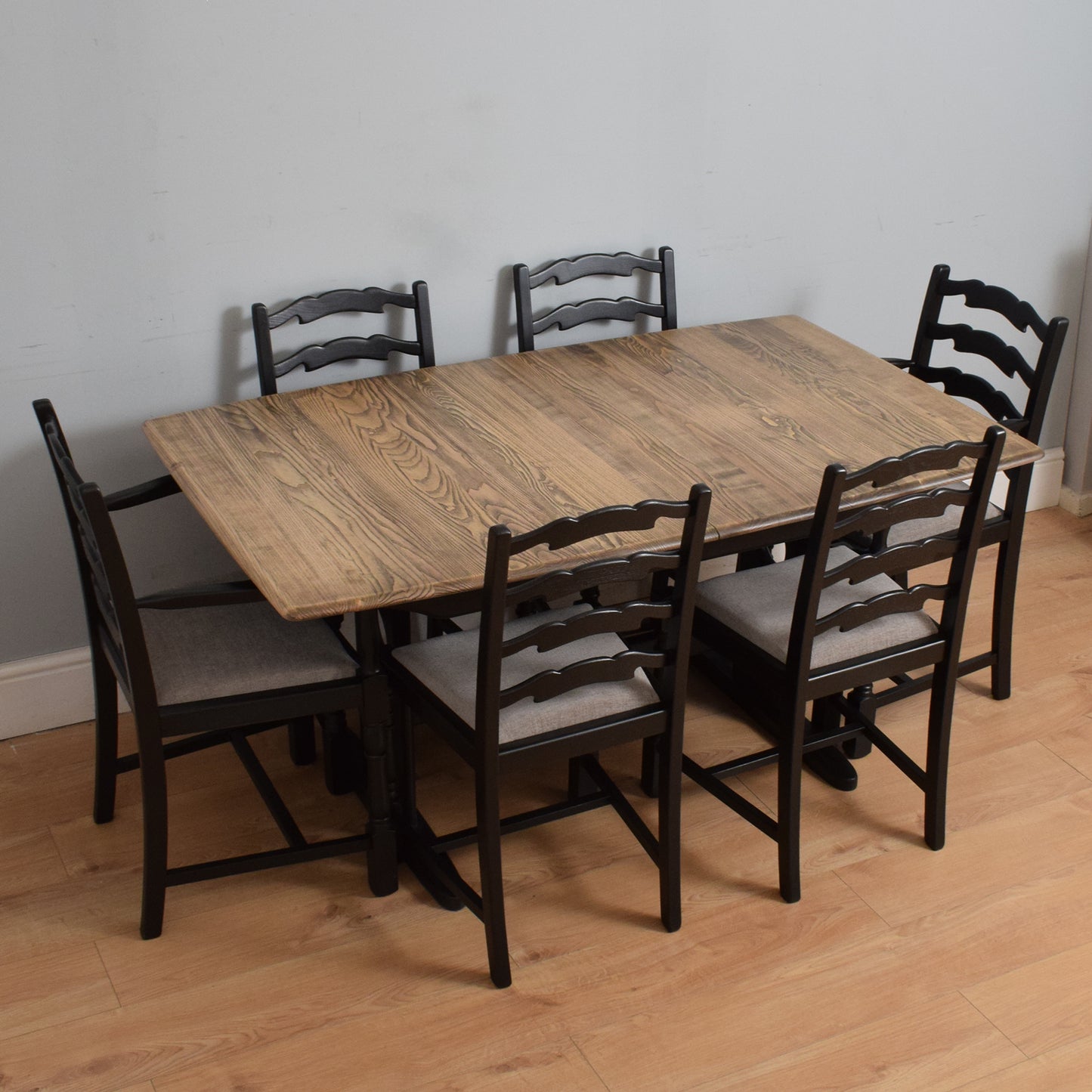 Painted Ercol Table and Six Chairs