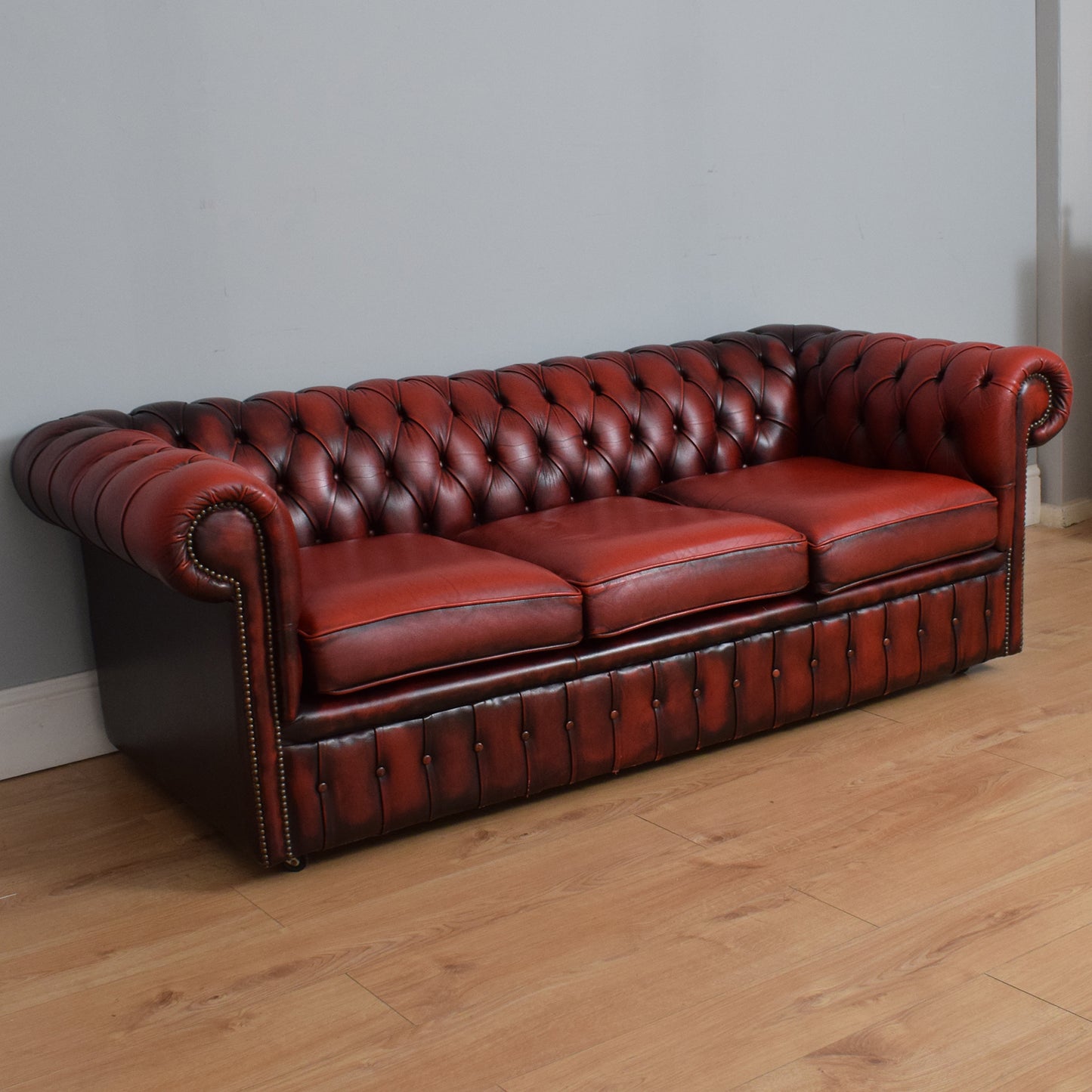 Chesterfield Sofa and Armchair
