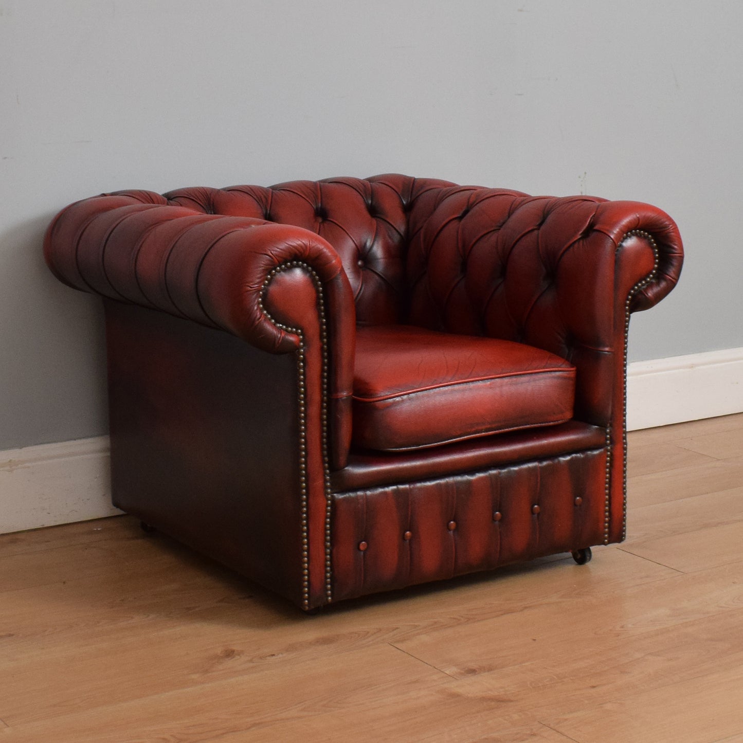 Chesterfield Sofa and Armchair
