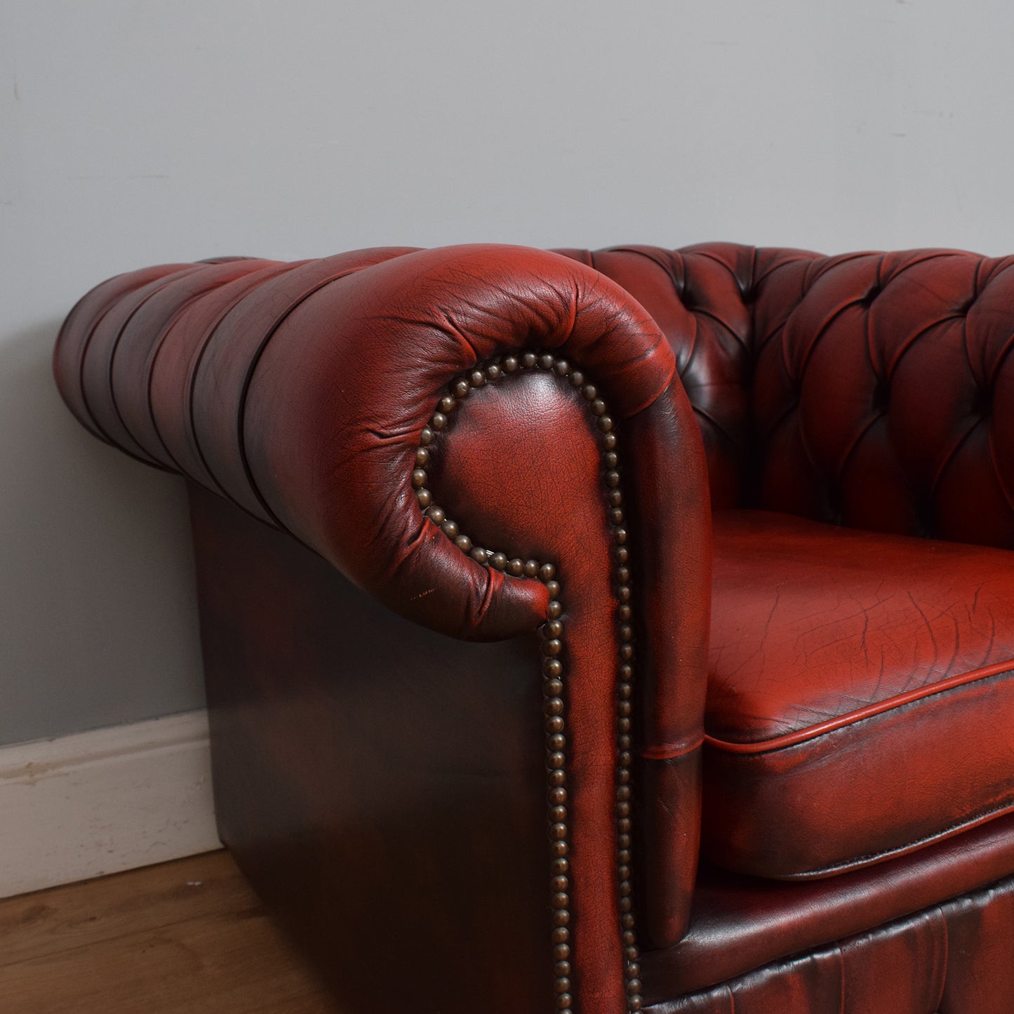 Chesterfield Sofa and Armchair