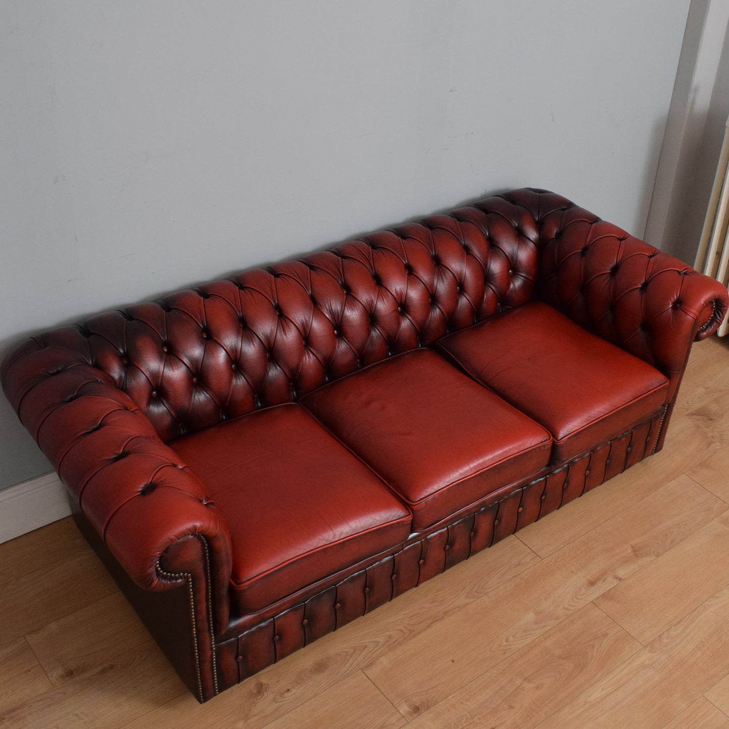 Chesterfield Sofa and Armchair