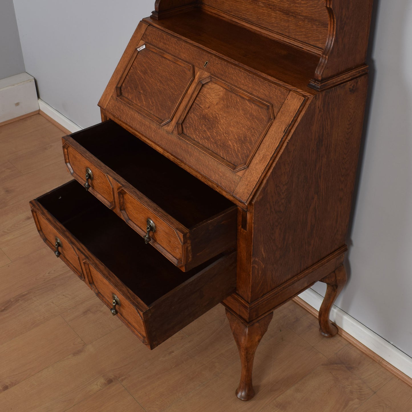 Oak Bureau Bookcase