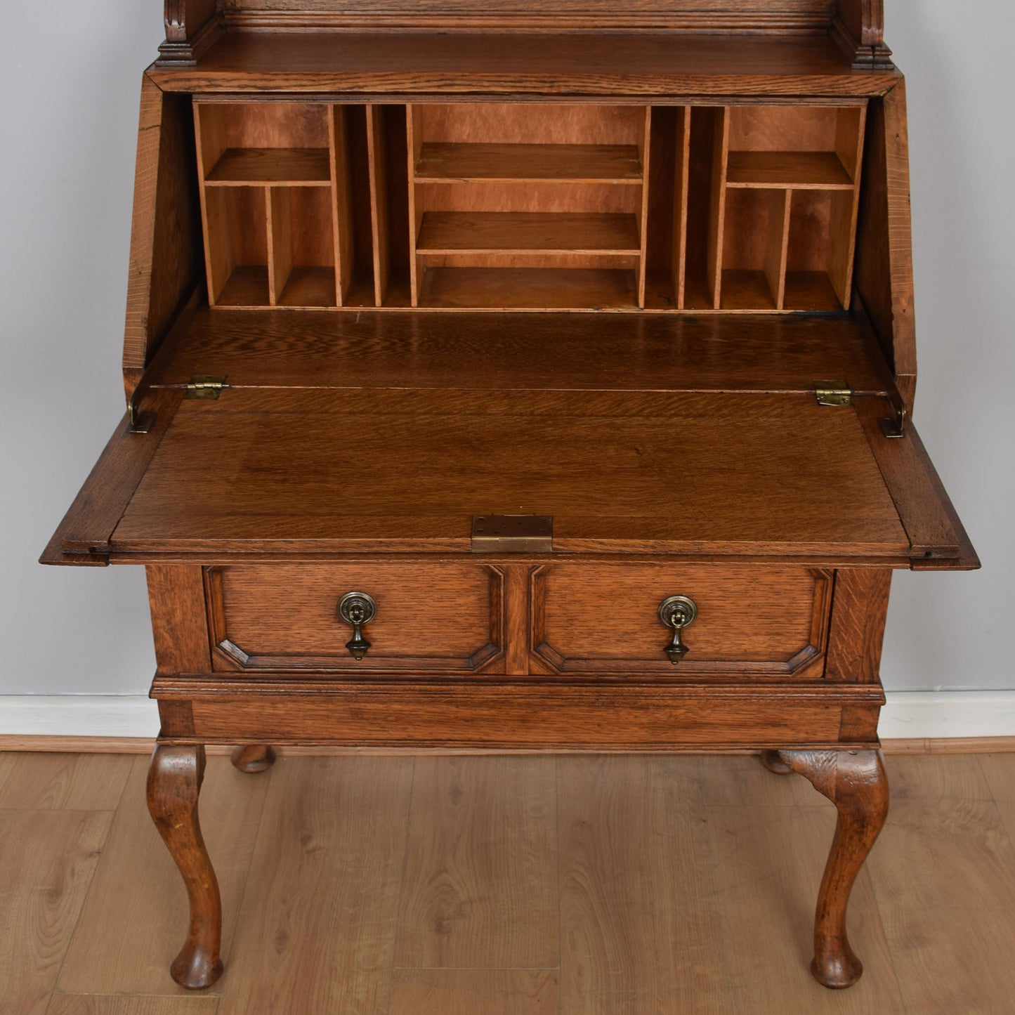 Oak Bureau Bookcase