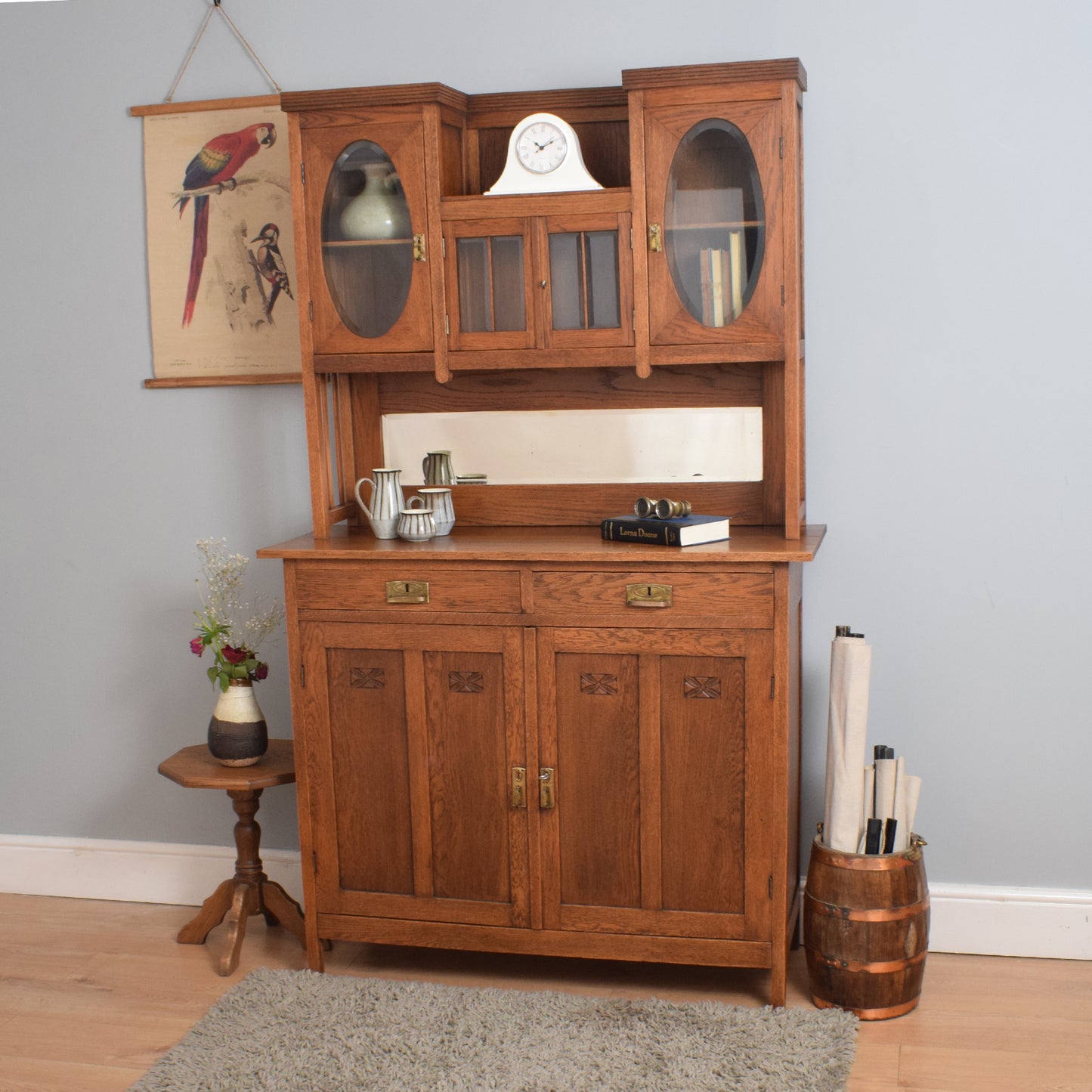 Restored Solid Oak Cabinet