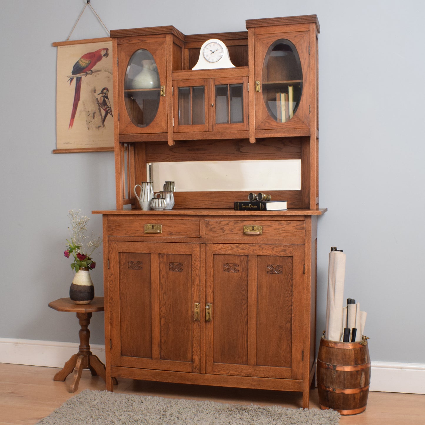 Restored Solid Oak Cabinet