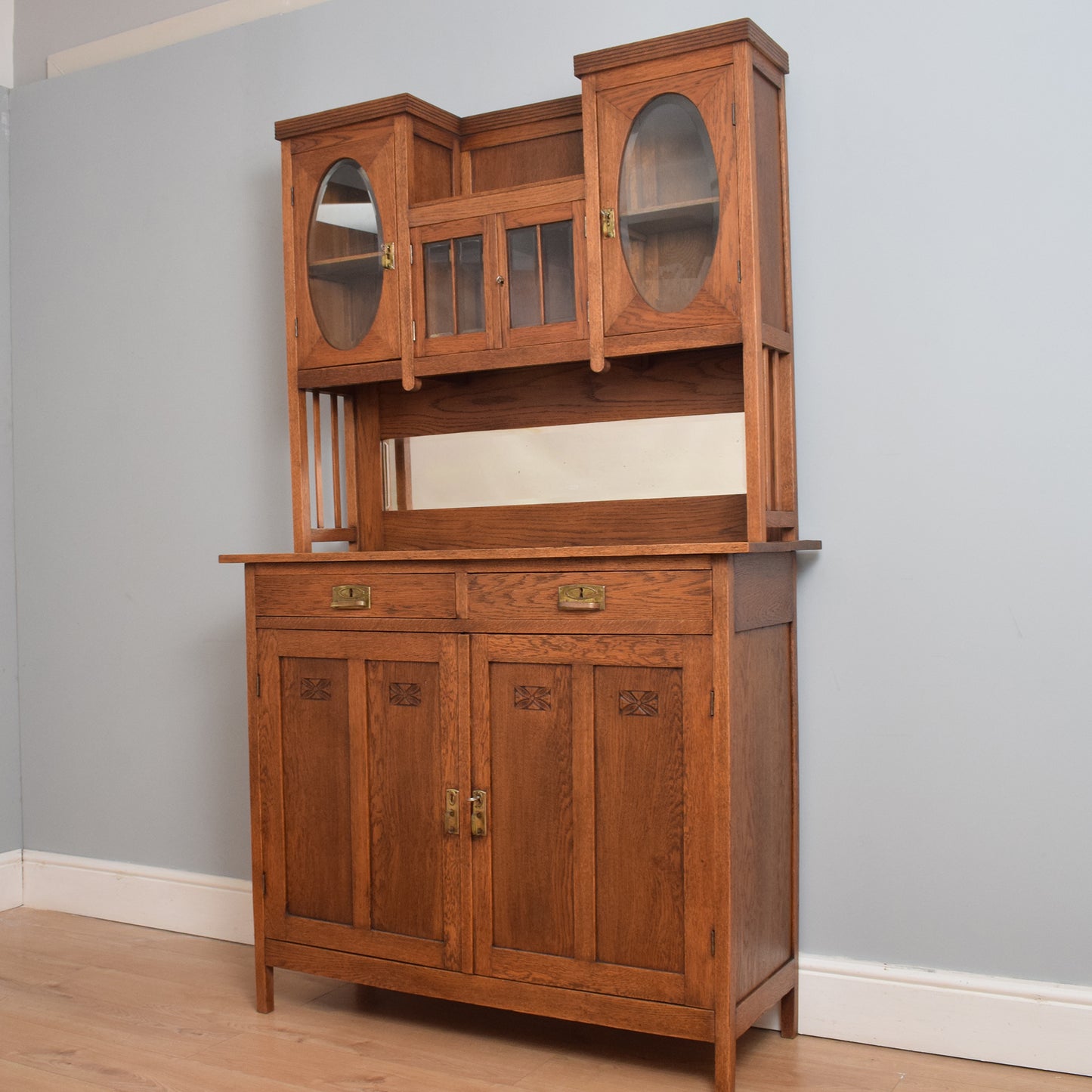 Restored Solid Oak Cabinet