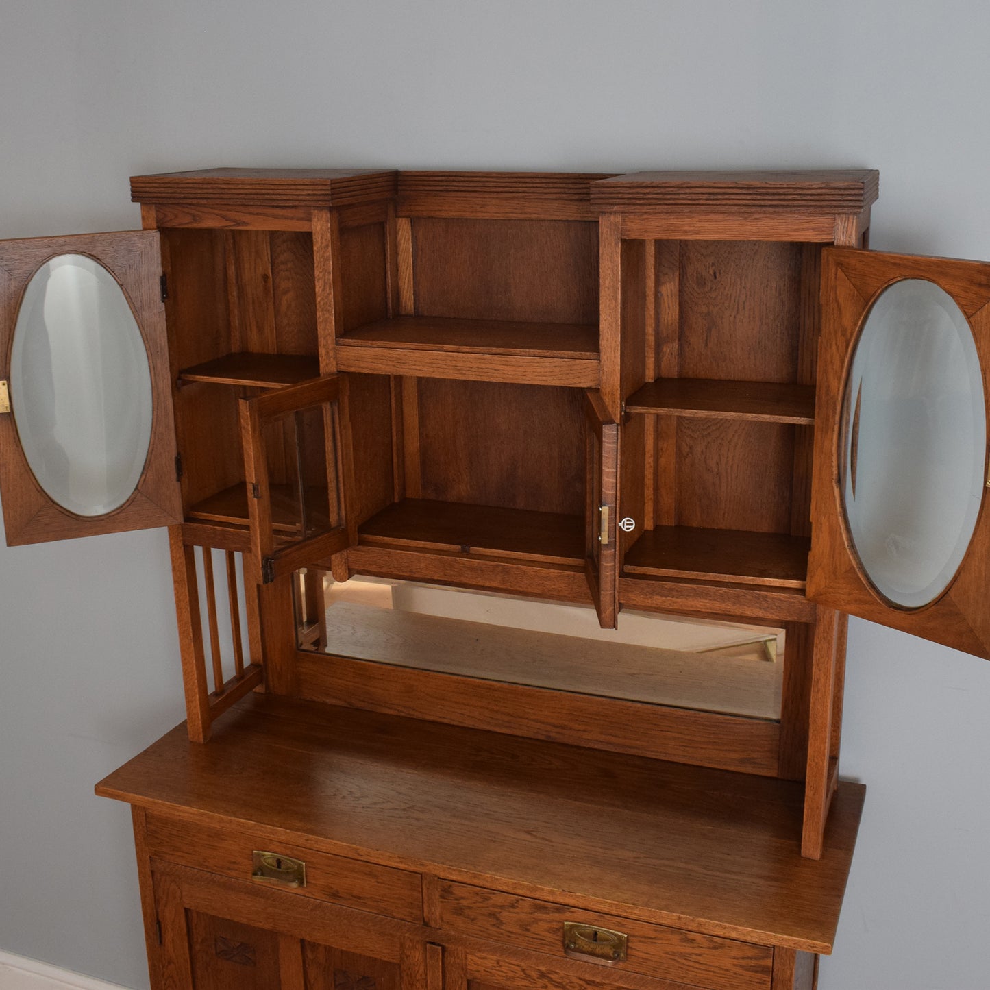 Restored Solid Oak Cabinet