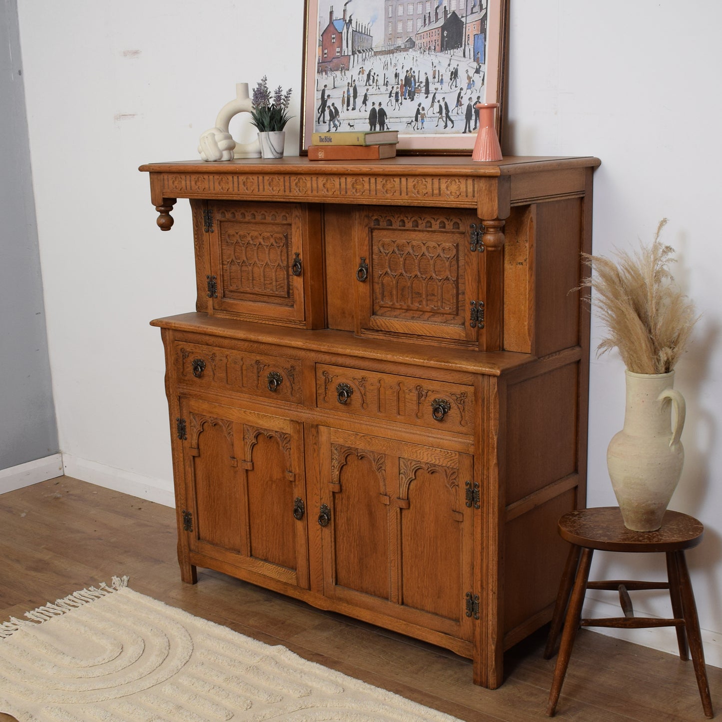 Restored Old Charm Court Cabinet