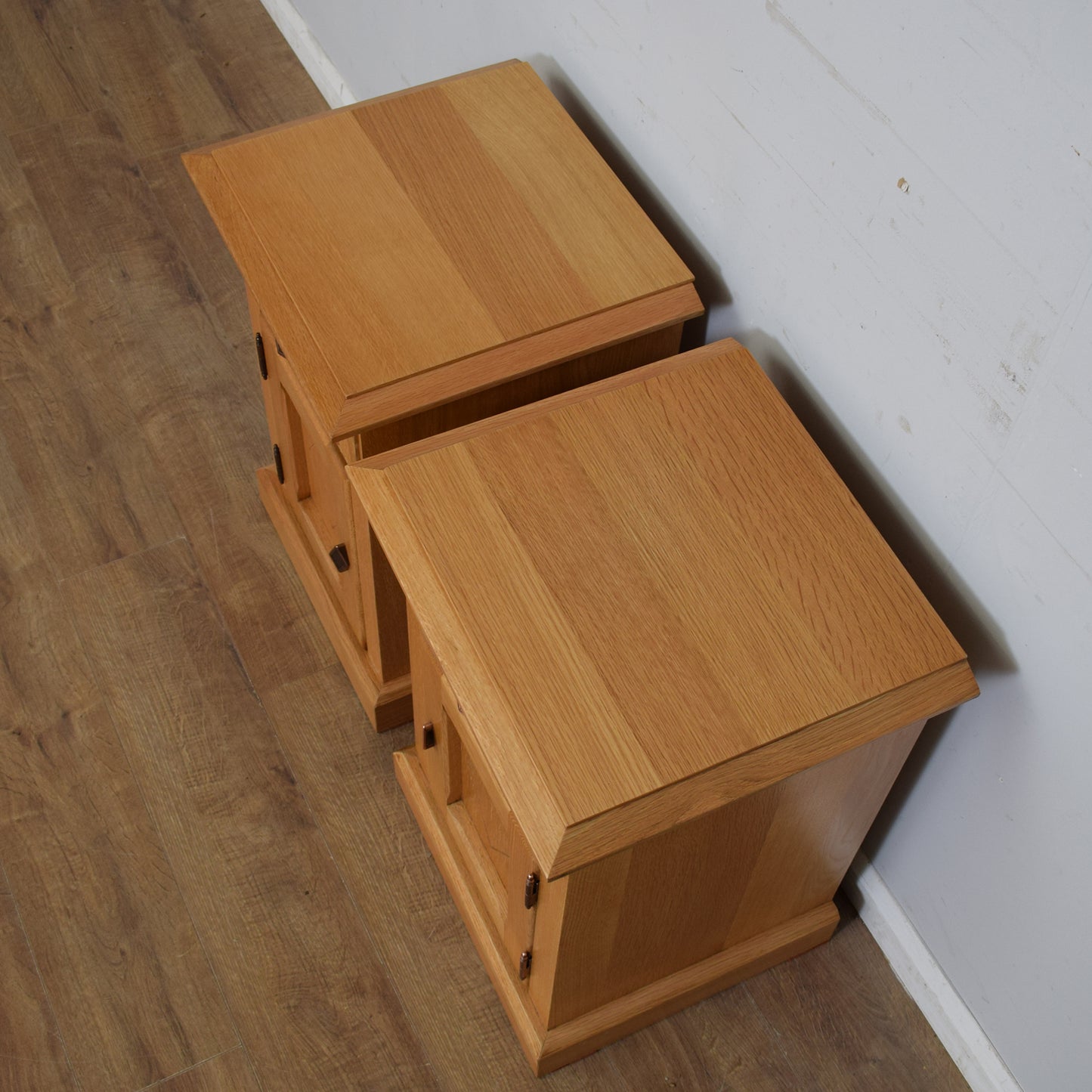 Pair Of Oak Bedsides