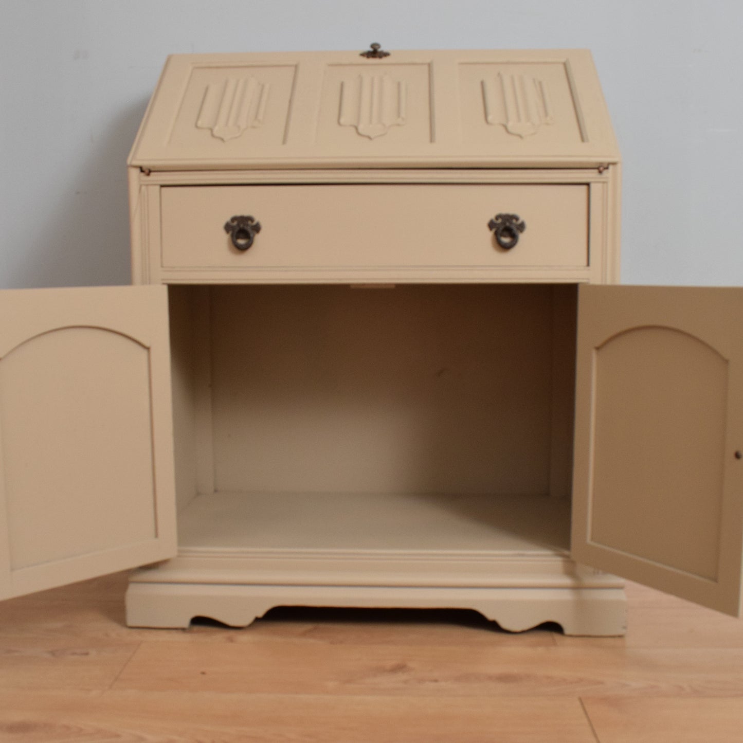Painted Linenfold Bureau