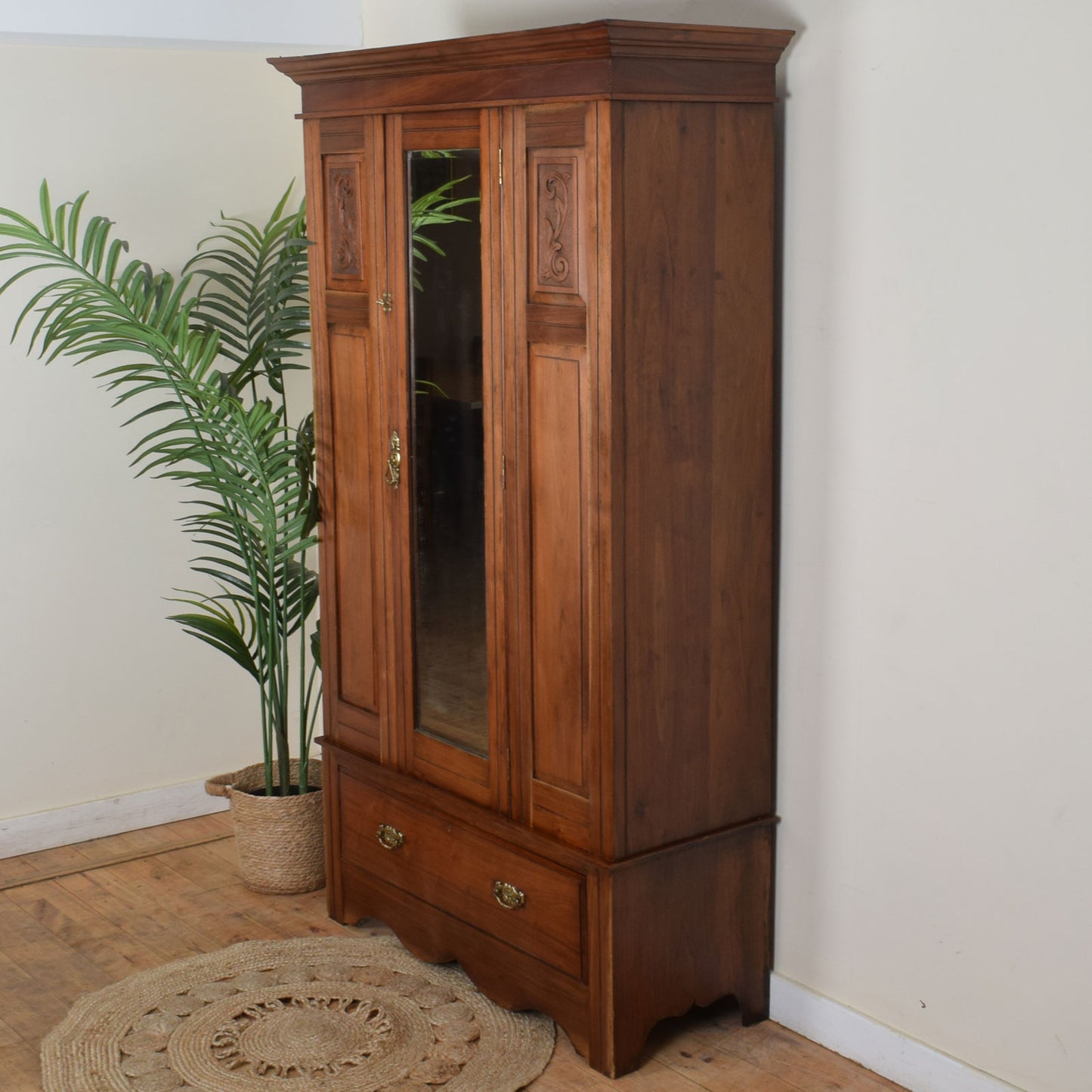 Carved Mahogany Hall Robe