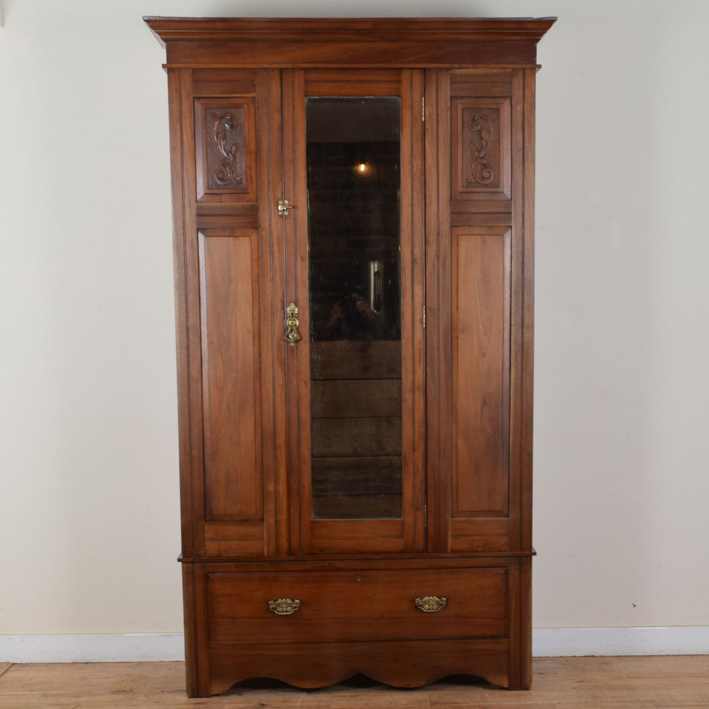 Carved Mahogany Hall Robe