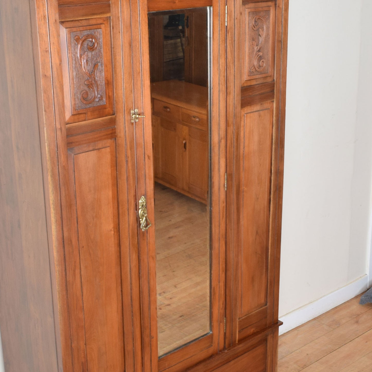 Carved Mahogany Hall Robe