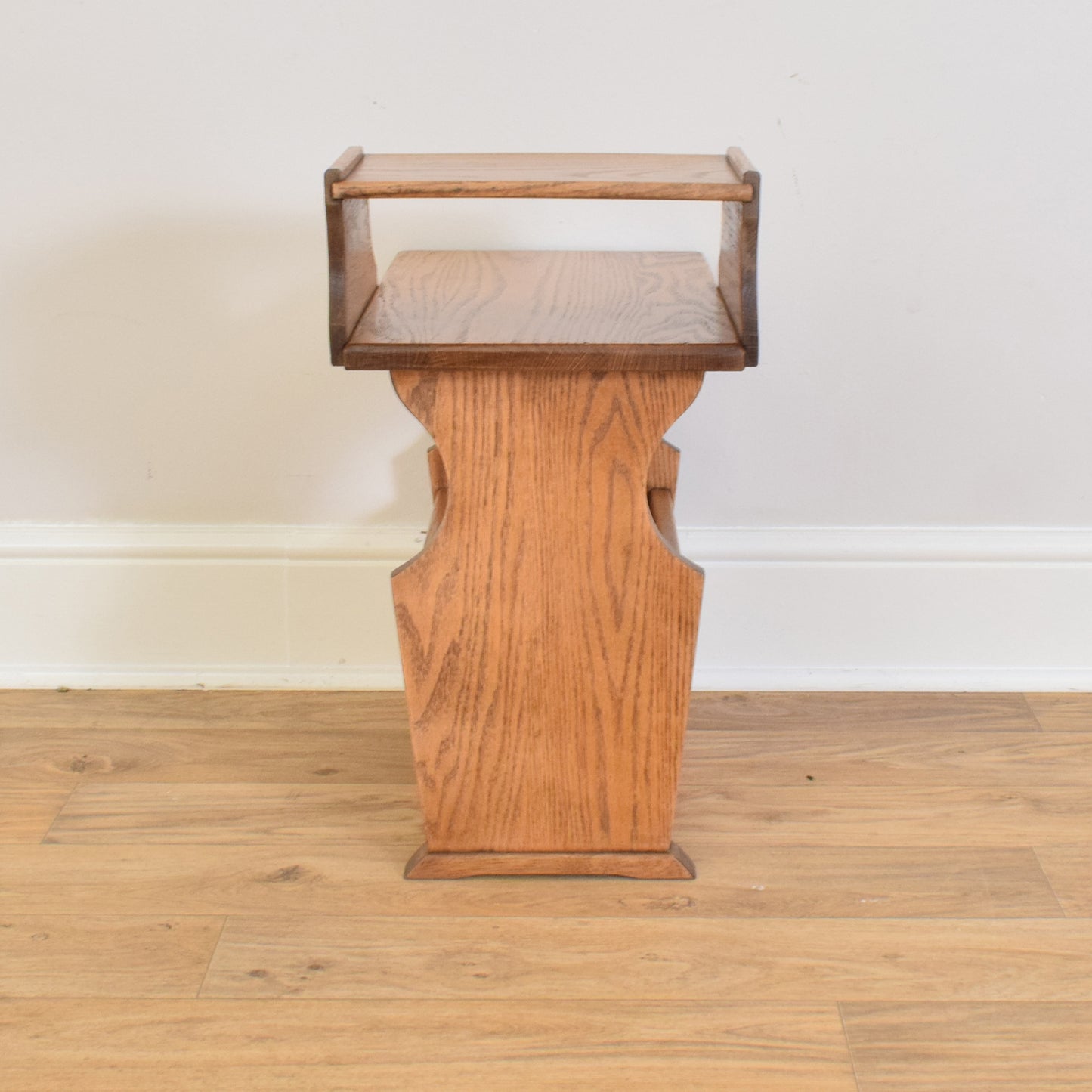 Restored Oak Magazine Rack