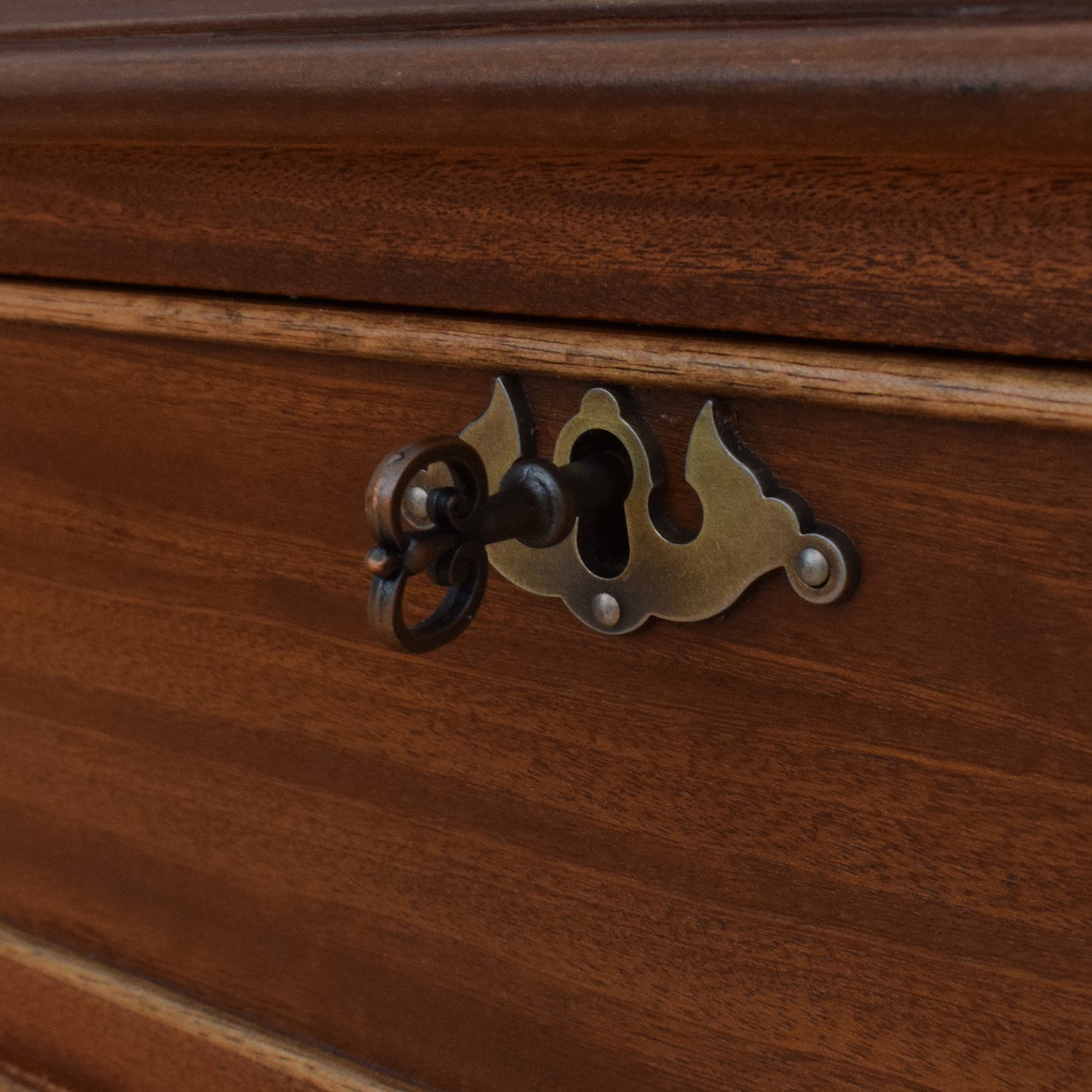 Restored Leather Top Pedestal Desk and Chair