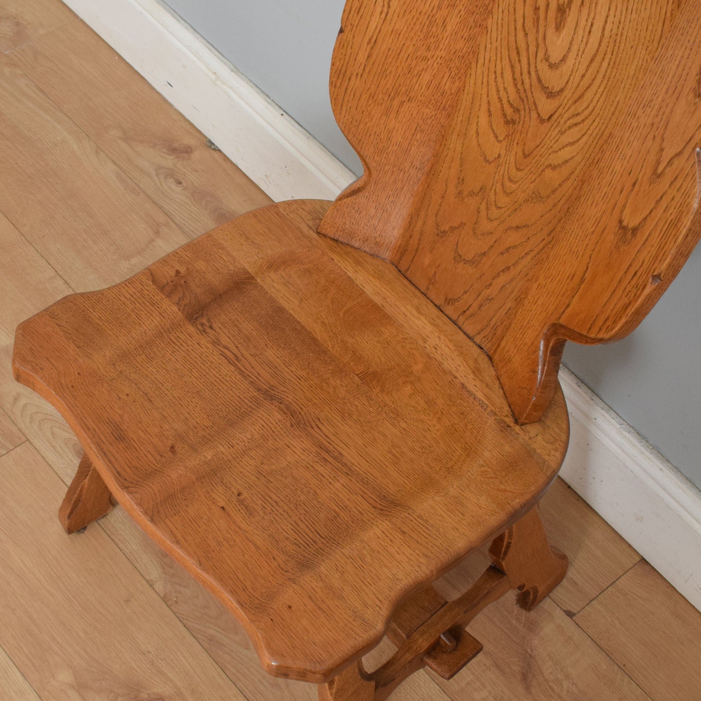 Restored Oak Table and Four Chairs