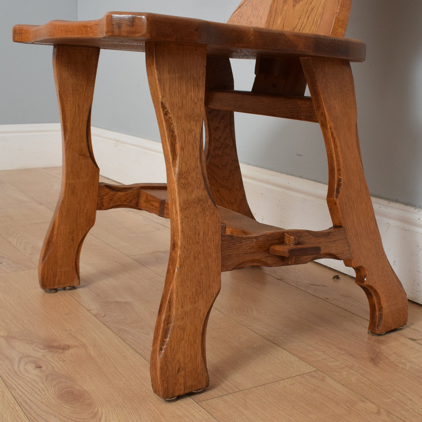 Restored Oak Table and Four Chairs
