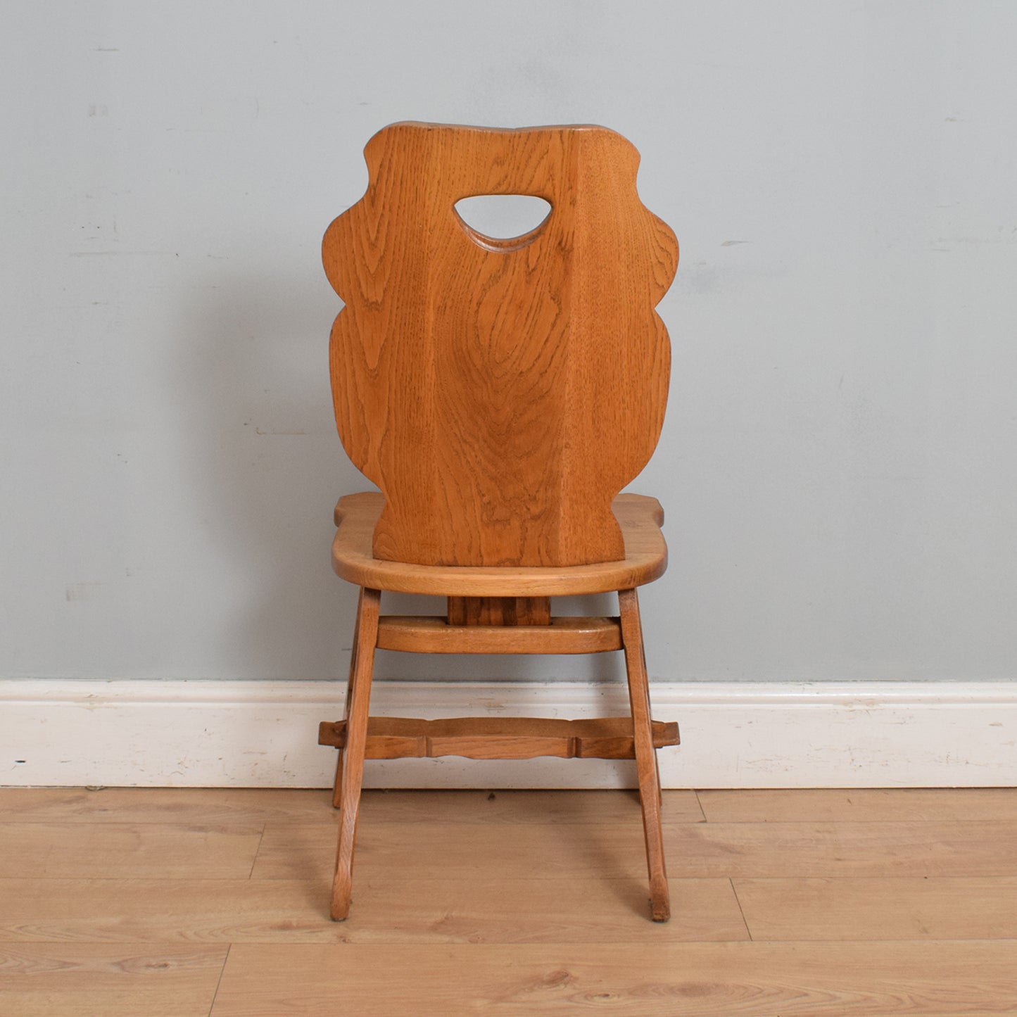 Restored Oak Table and Four Chairs