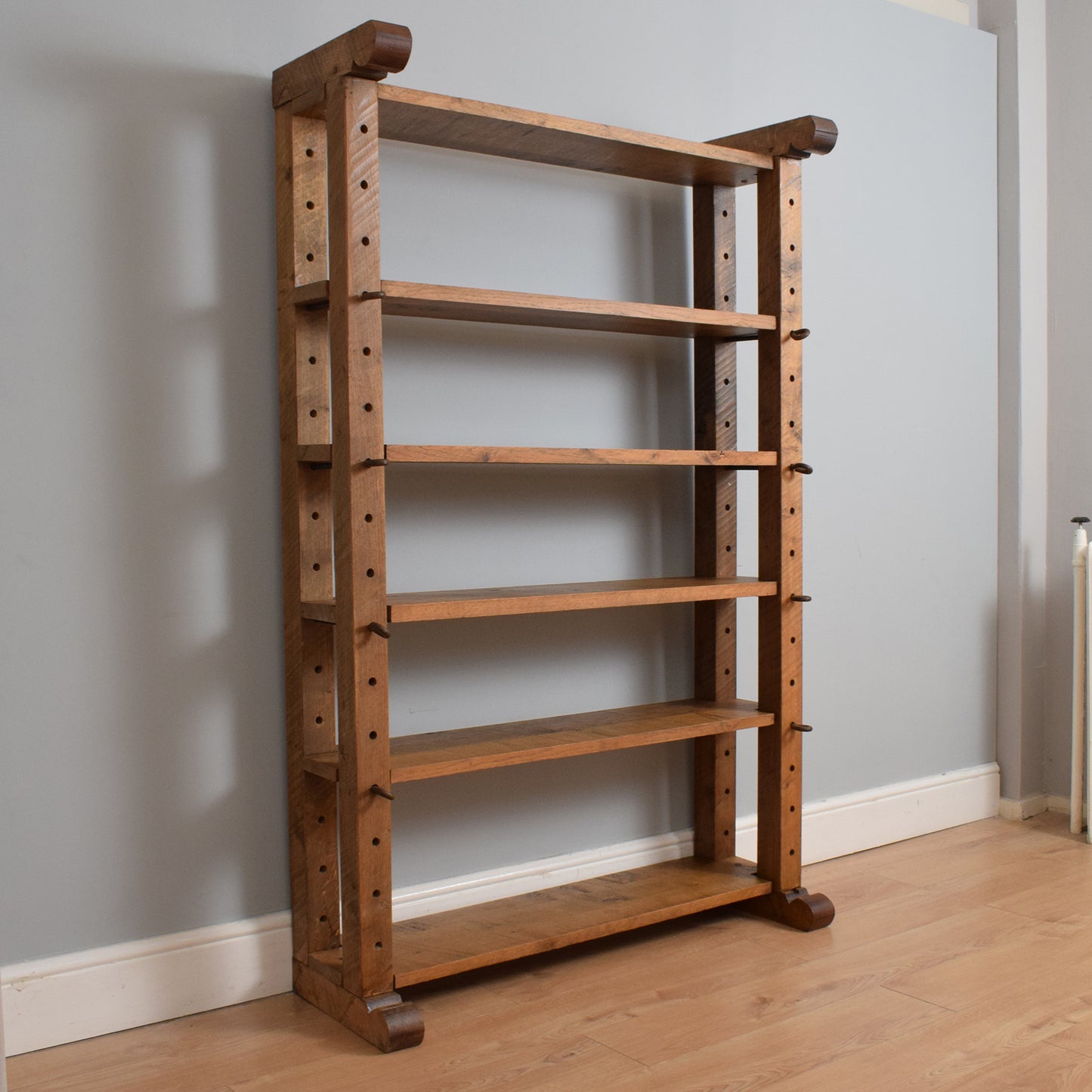 Restored Oak Cheese Rack