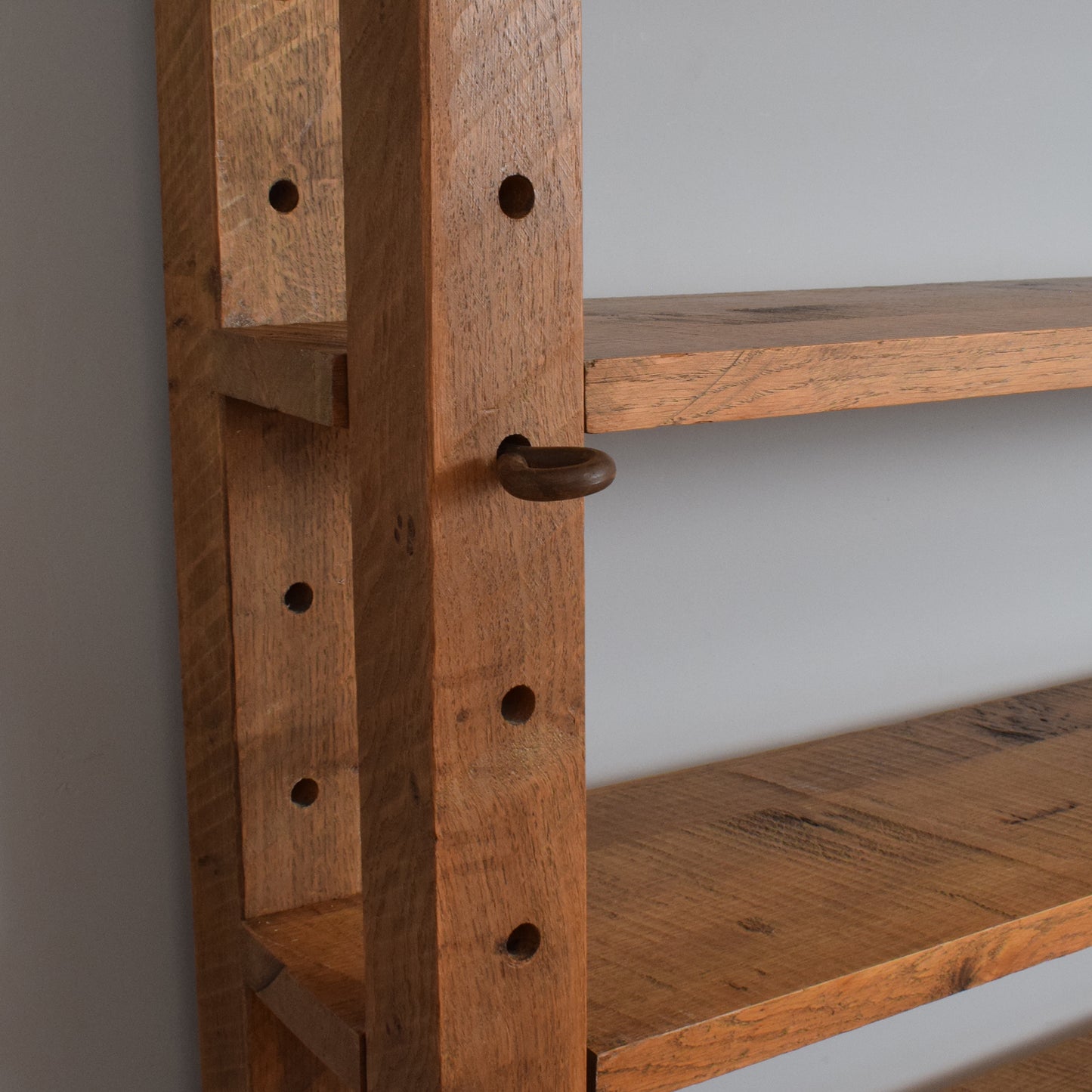 Restored Oak Cheese Rack