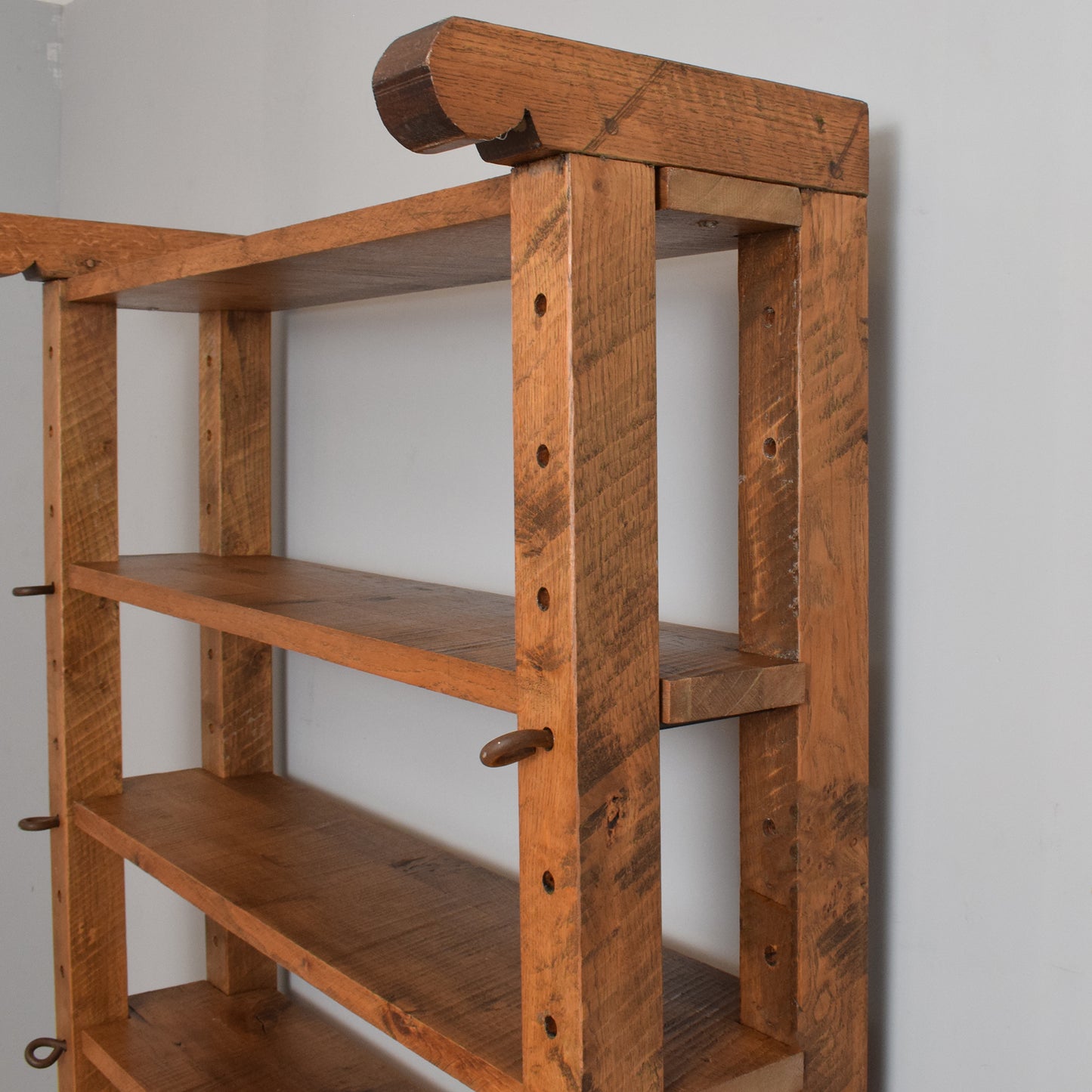 Restored Oak Cheese Rack