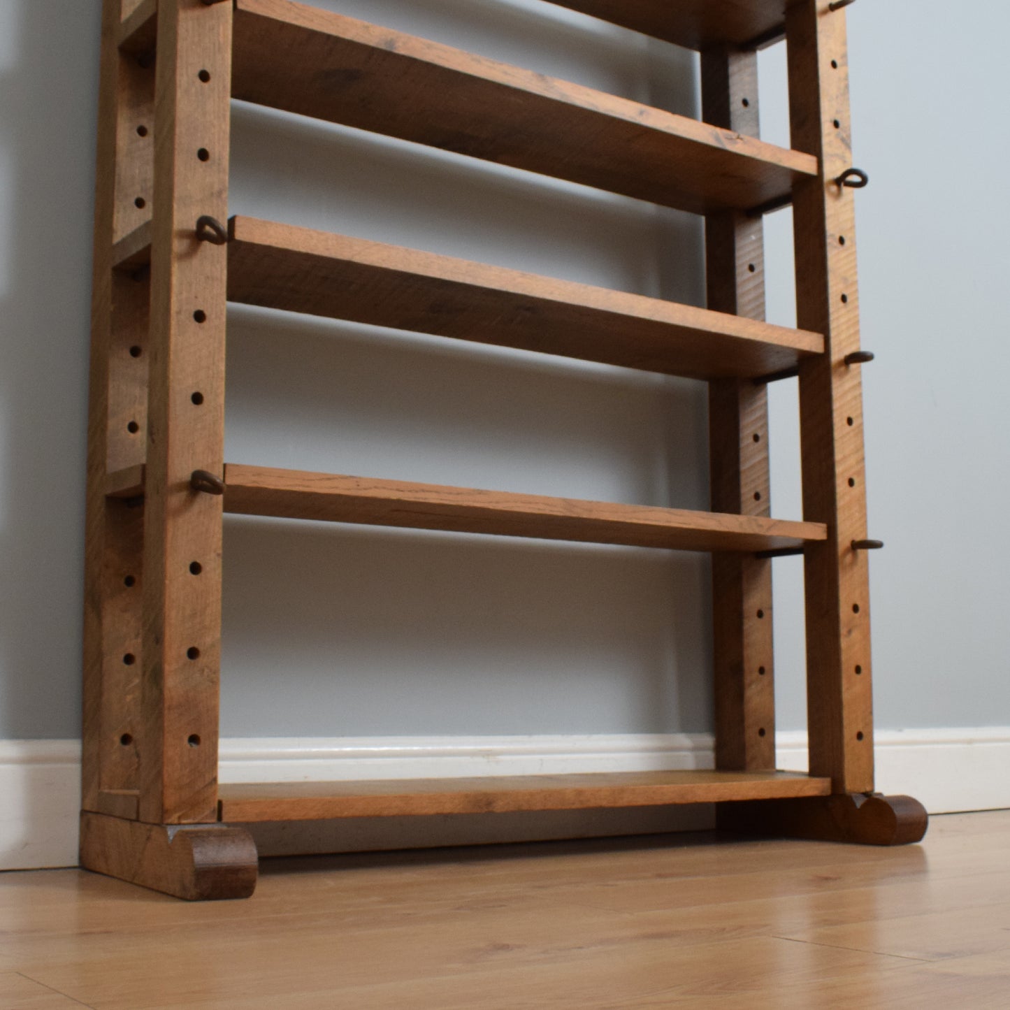 Restored Oak Cheese Rack