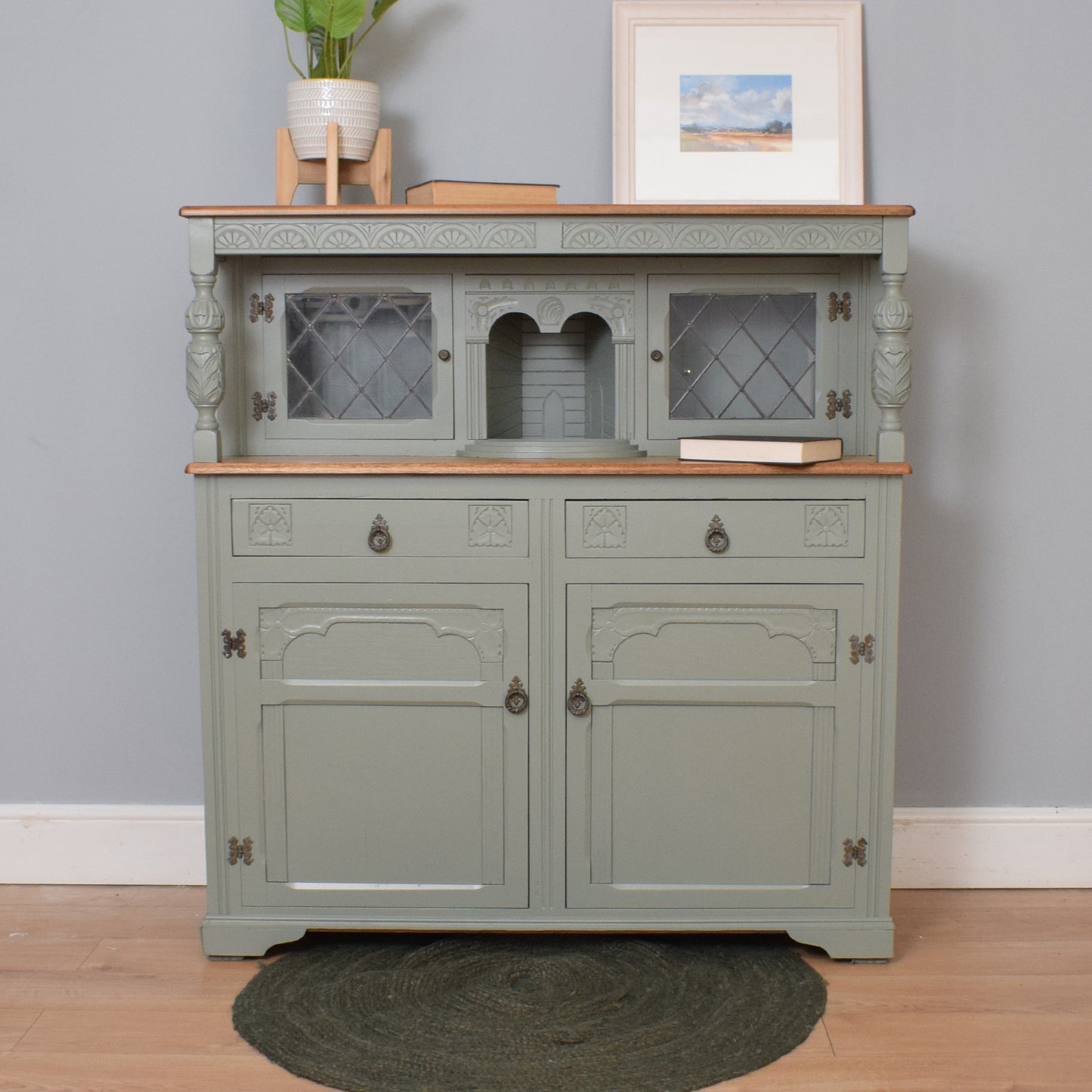 Painted Court Cabinet