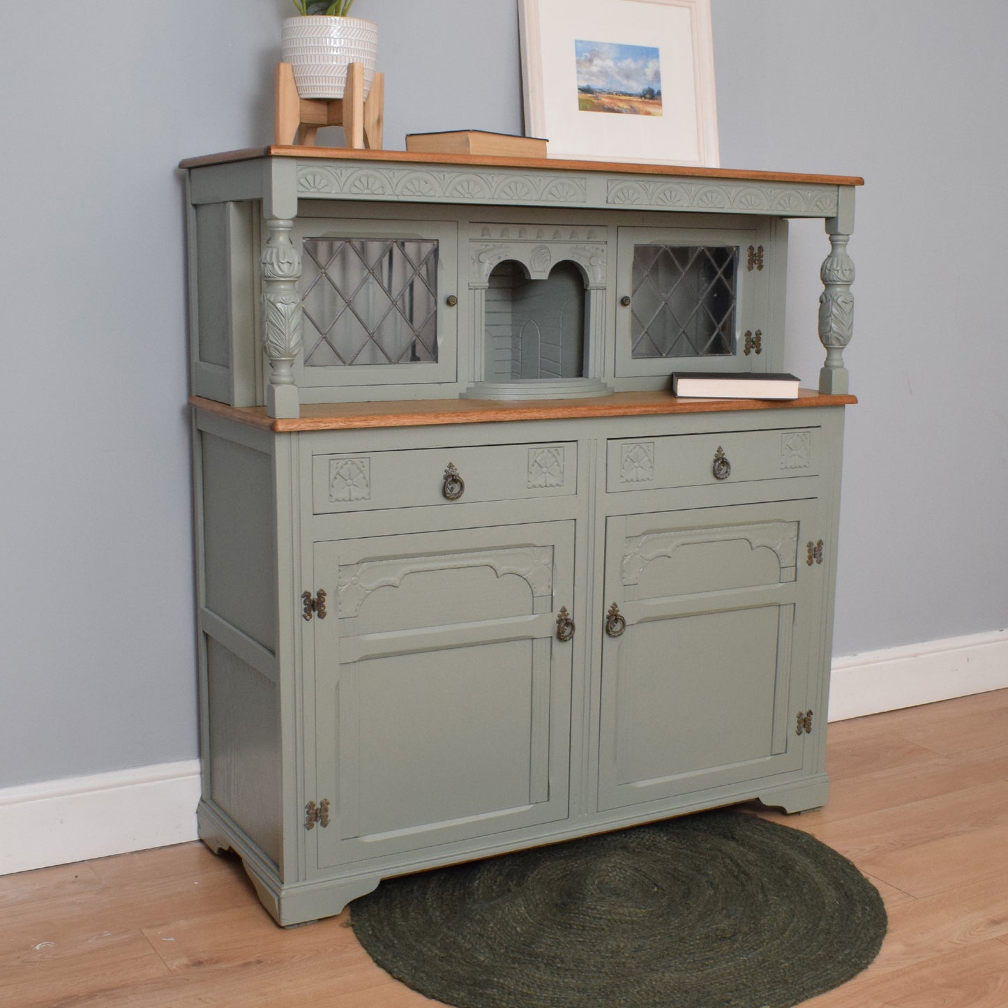 Painted Court Cabinet