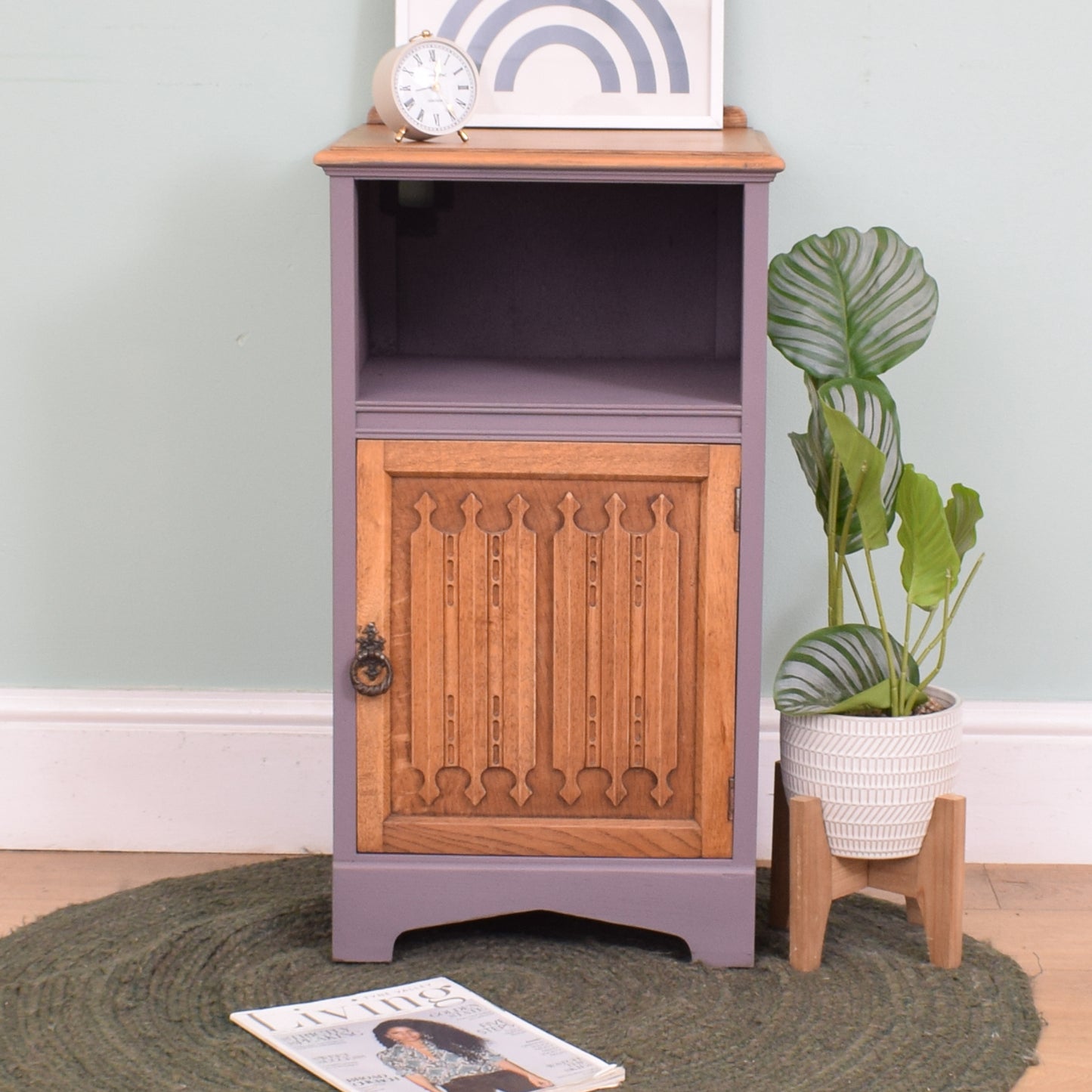 Painted Oak Bedside