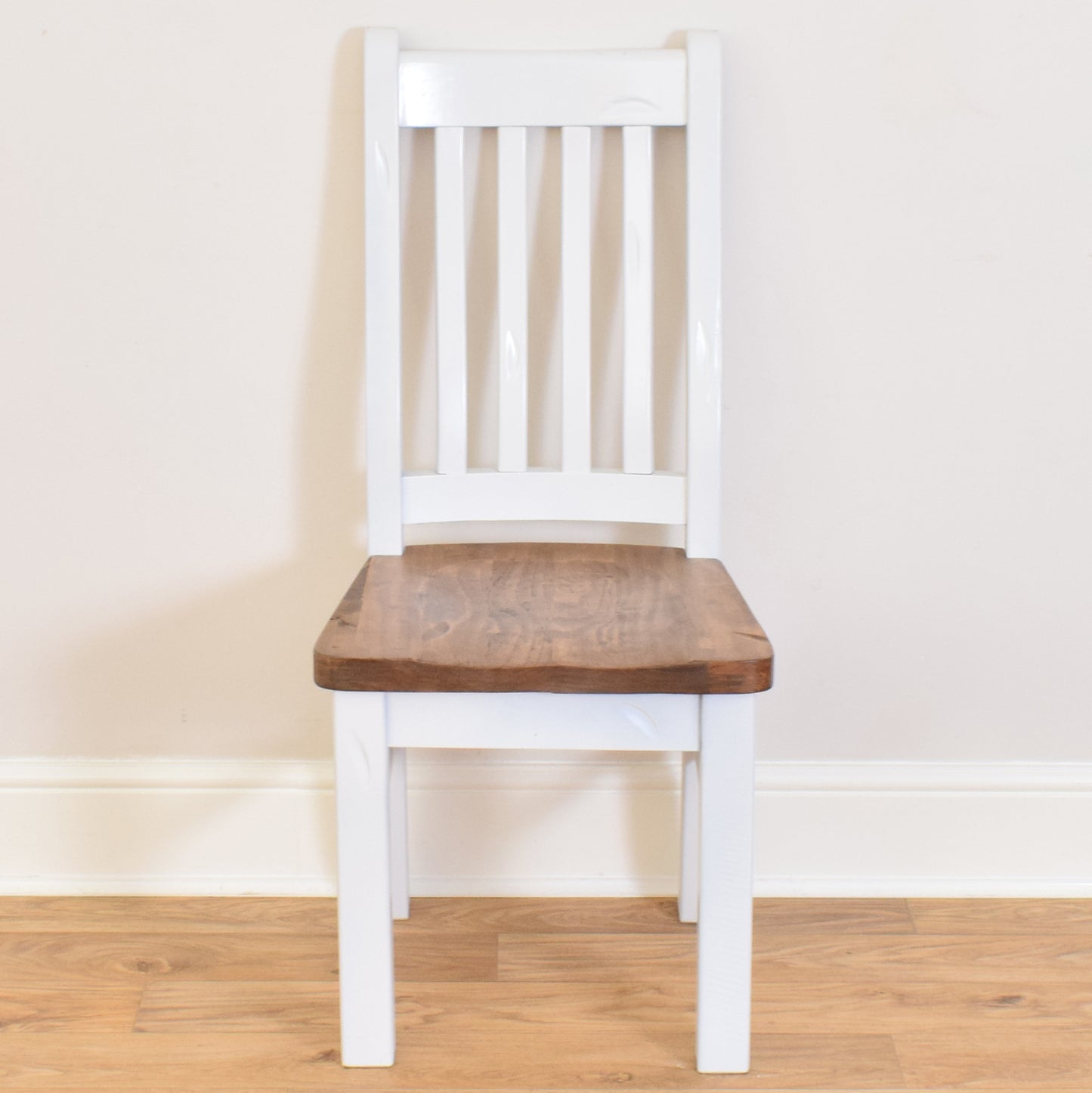 Painted Pine Table and Six Chairs