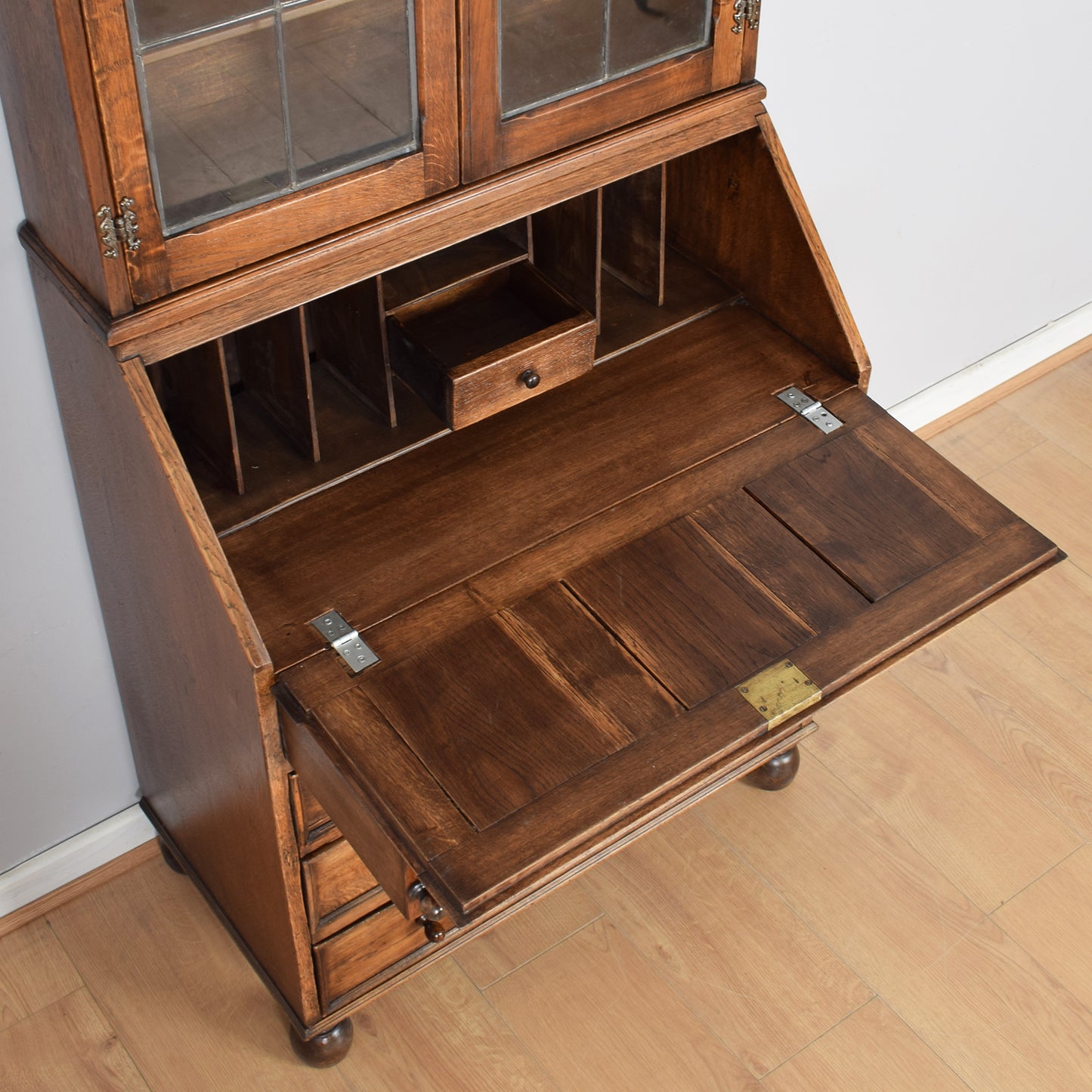 Oak Bureau Bookcase