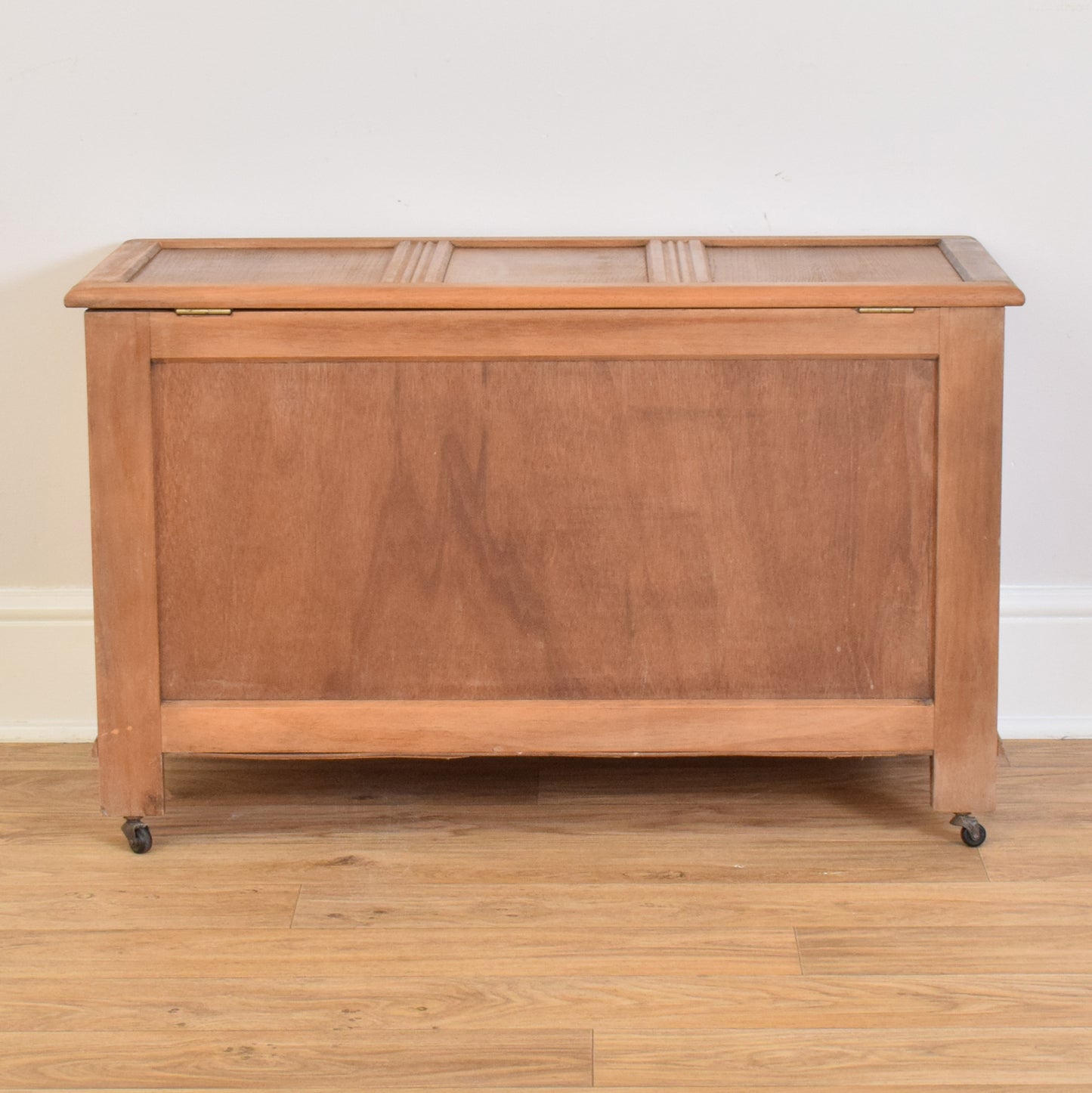 Restored Oak Linenfold Blanket Box