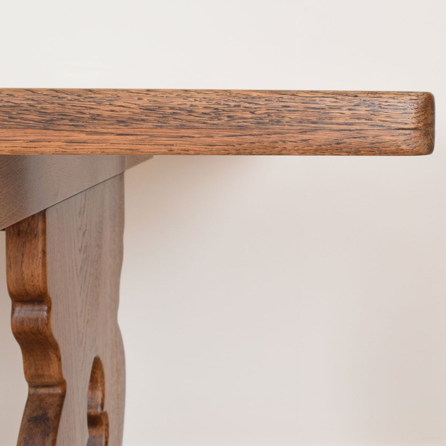 Restored Oak Table and Six Chairs