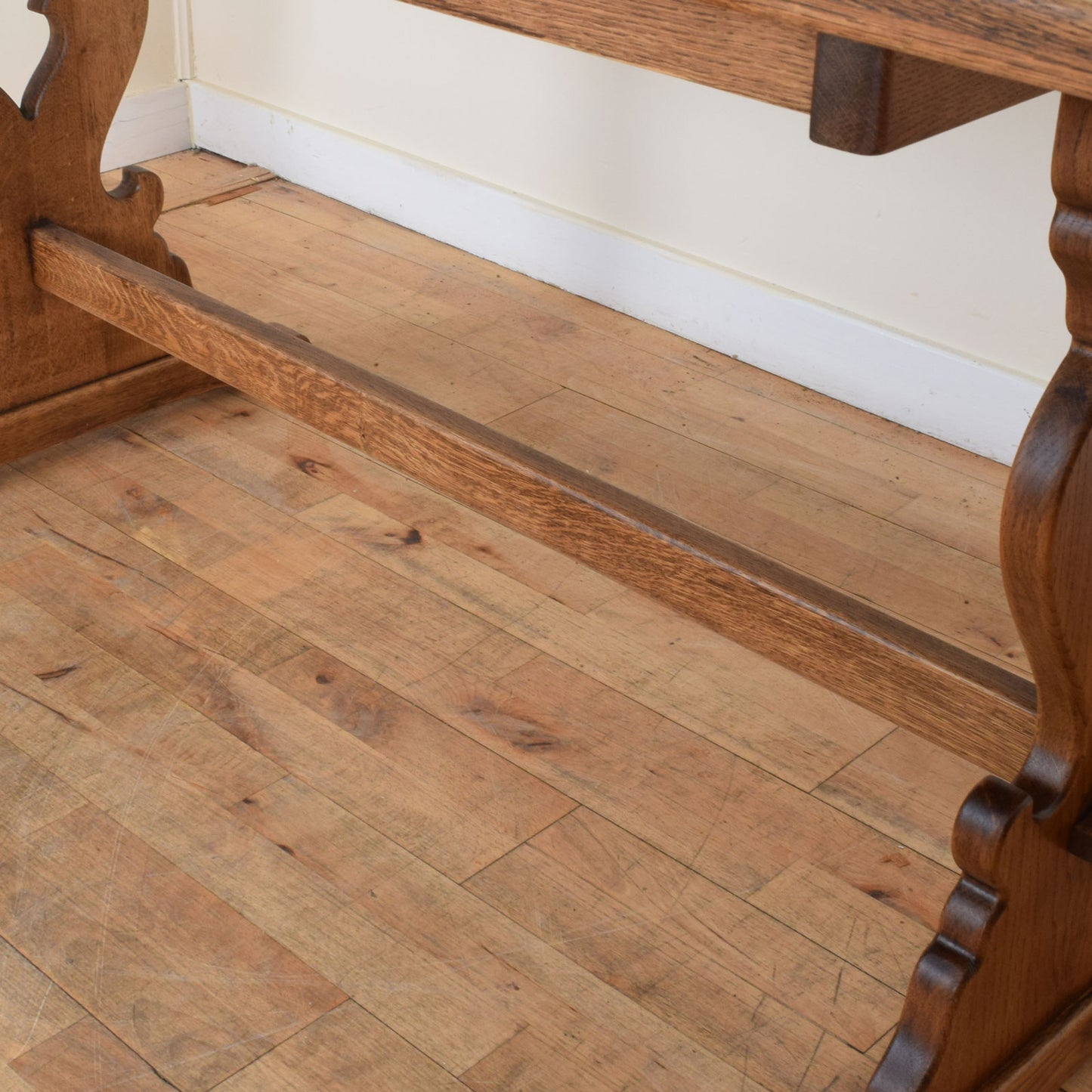 Restored Oak Table and Six Chairs