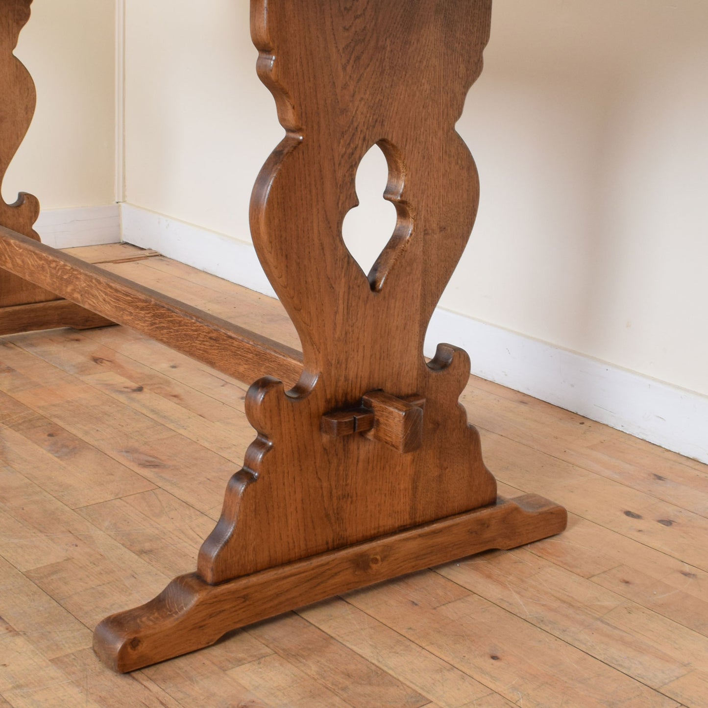 Restored Oak Table and Six Chairs