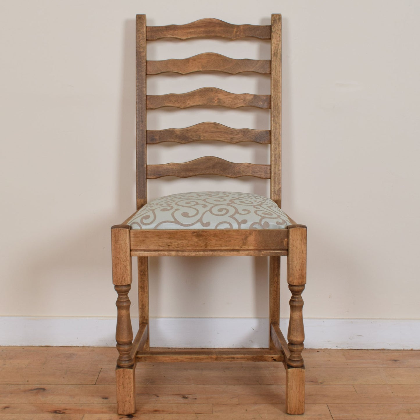 Restored Oak Table and Six Chairs