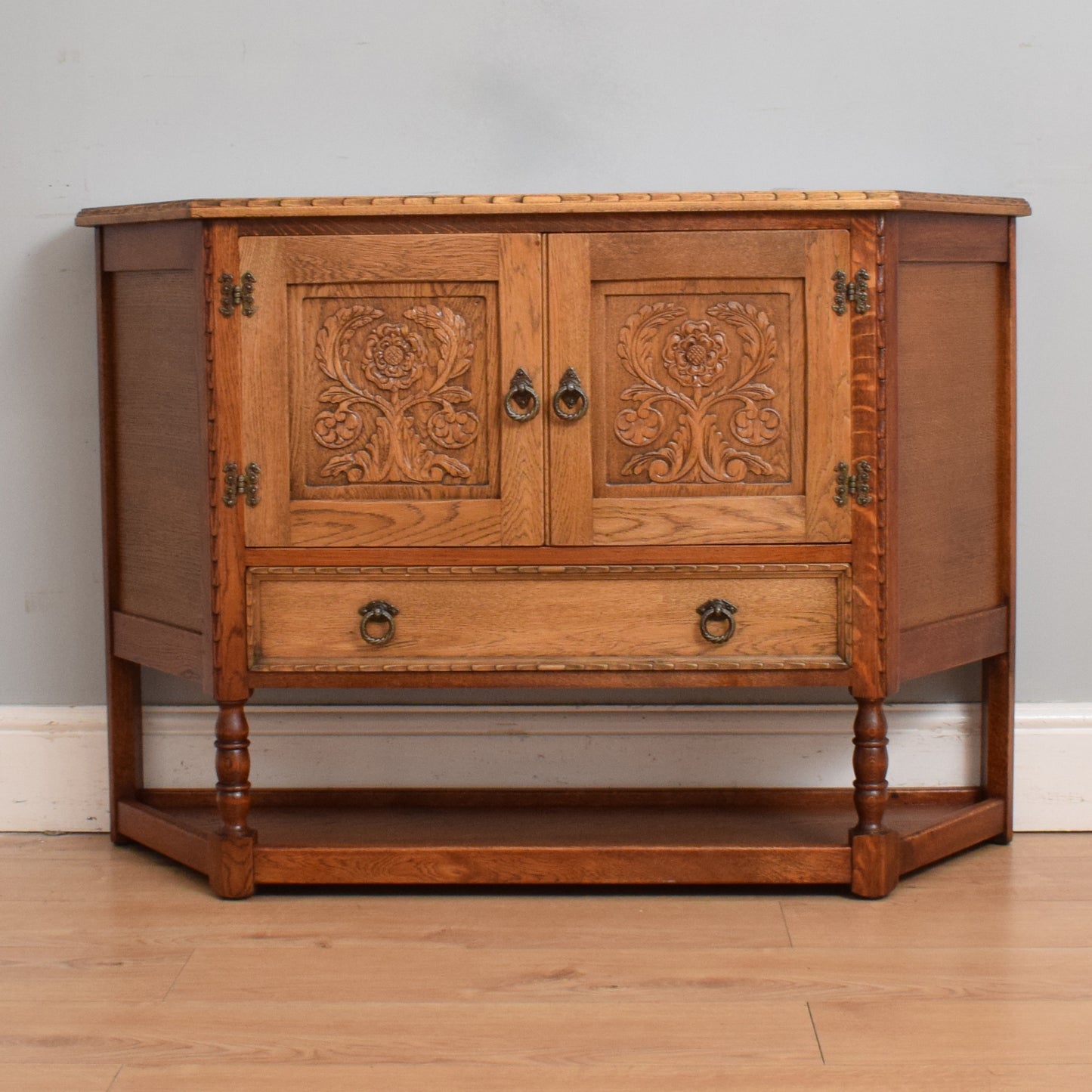 Restored Oak Hall Table