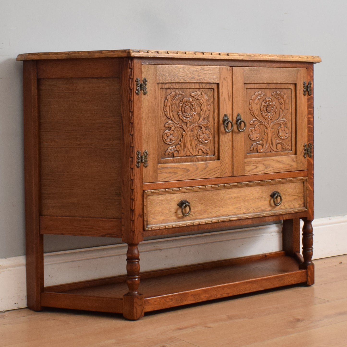 Restored Oak Hall Table