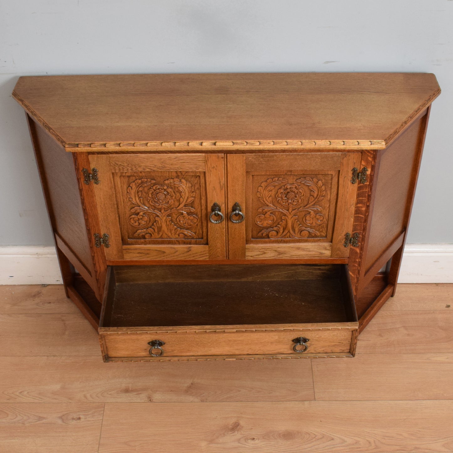 Restored Oak Hall Table